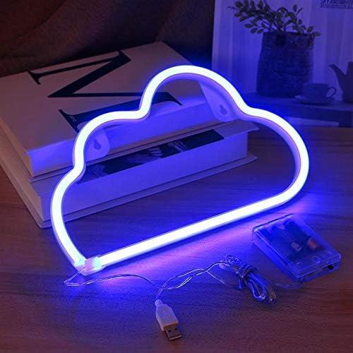 Luz Neón Nube BeMoment LED Decorativa Azul 30x19 cm