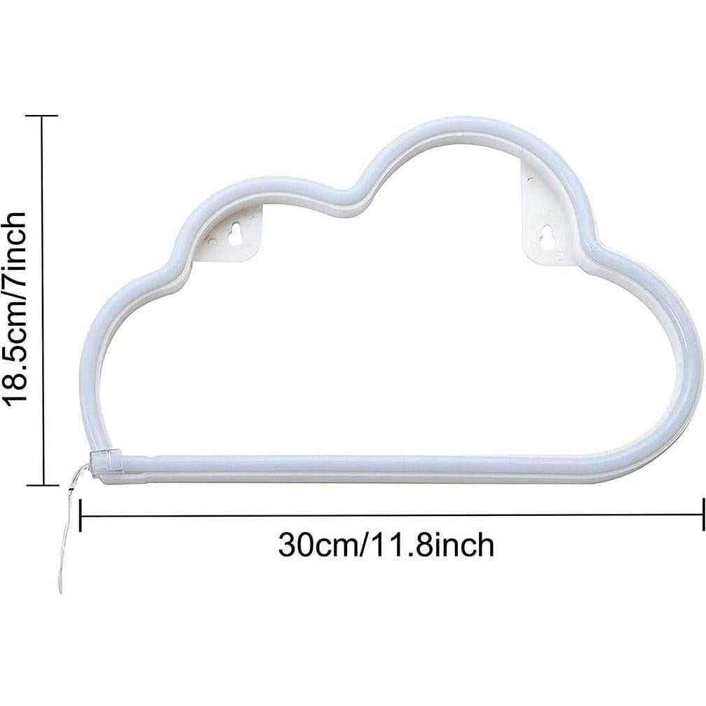 Luz Neón Nube BeMoment LED Decorativa Azul 30x19 cm