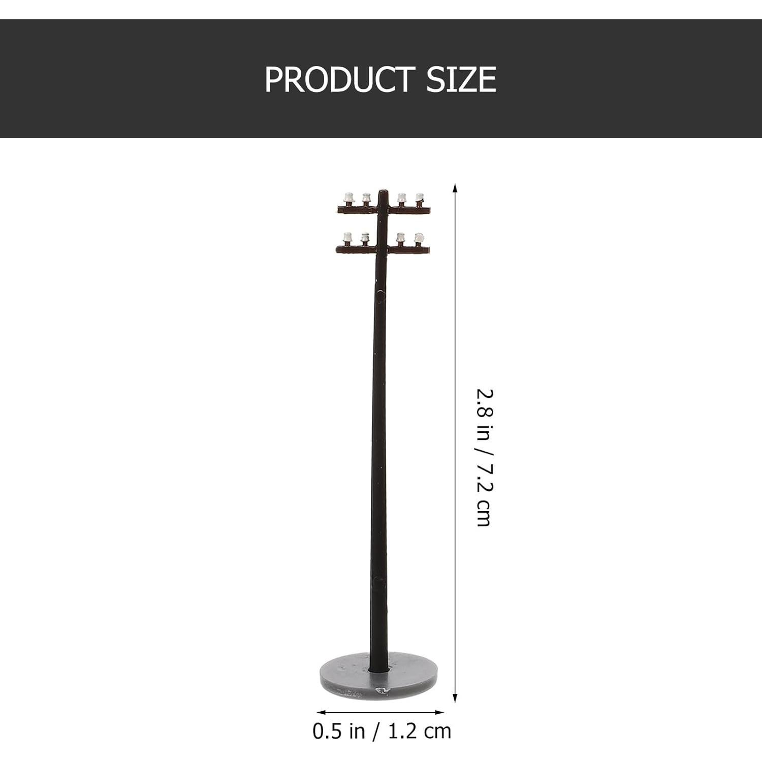 Postes Telefónicos Miniatura GANAZONO 6pcs 1:100 ABS
