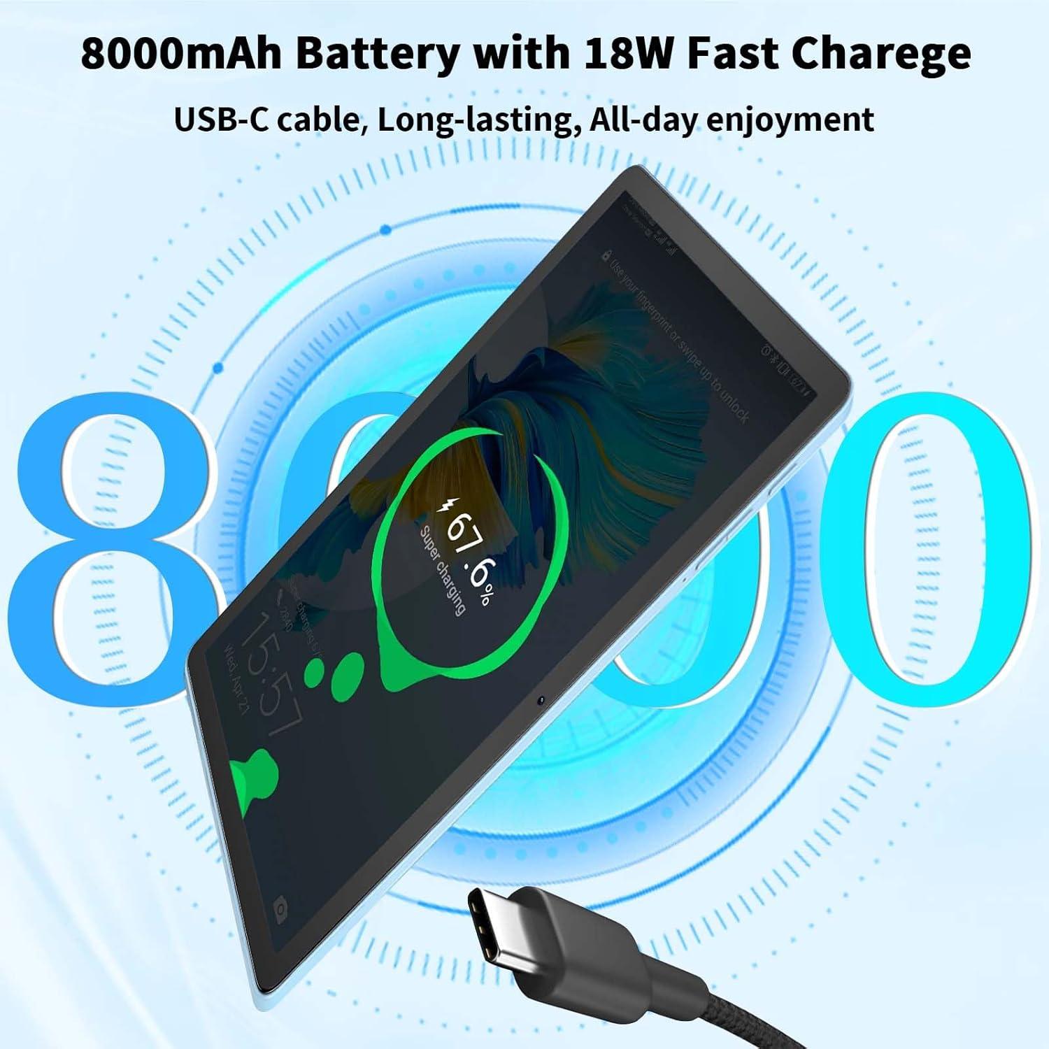 Tablet Android 15 QDDQ 11" 24GB RAM 128GB 1TB Expandible