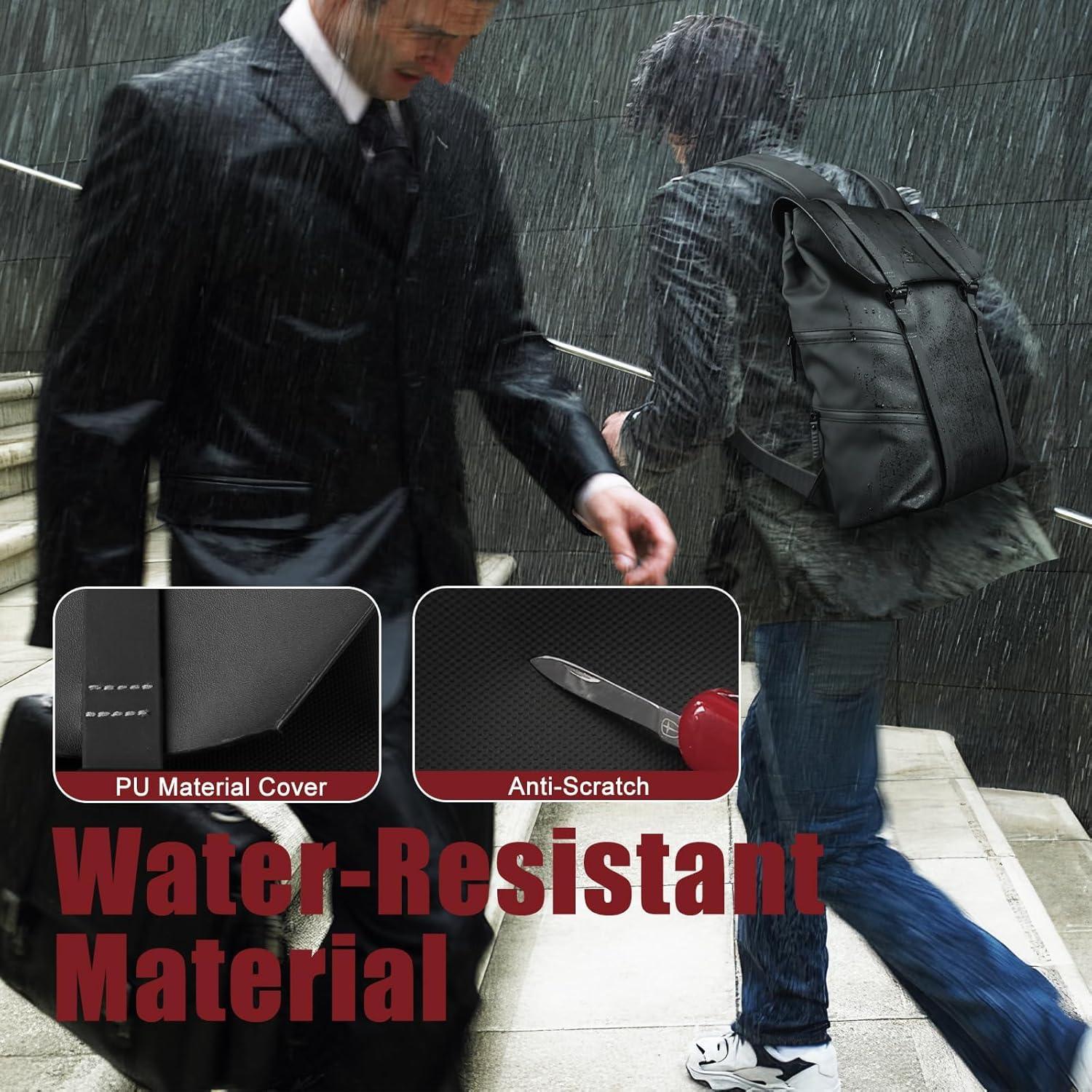 Mochila HK Impermeable para Laptop 15.6" Negra 18L