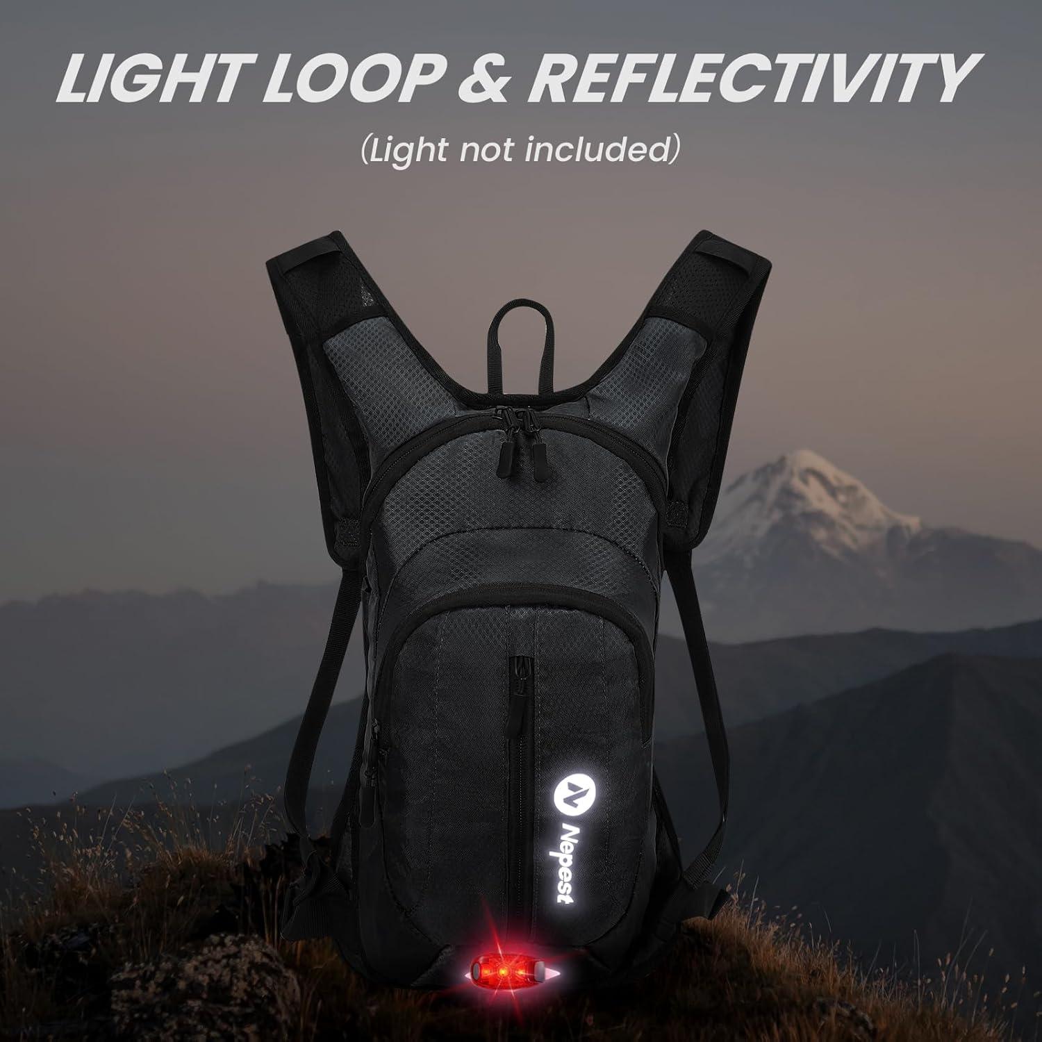 Mochila de Hidratación Nepest 2L Unisex para Senderismo y Ciclismo