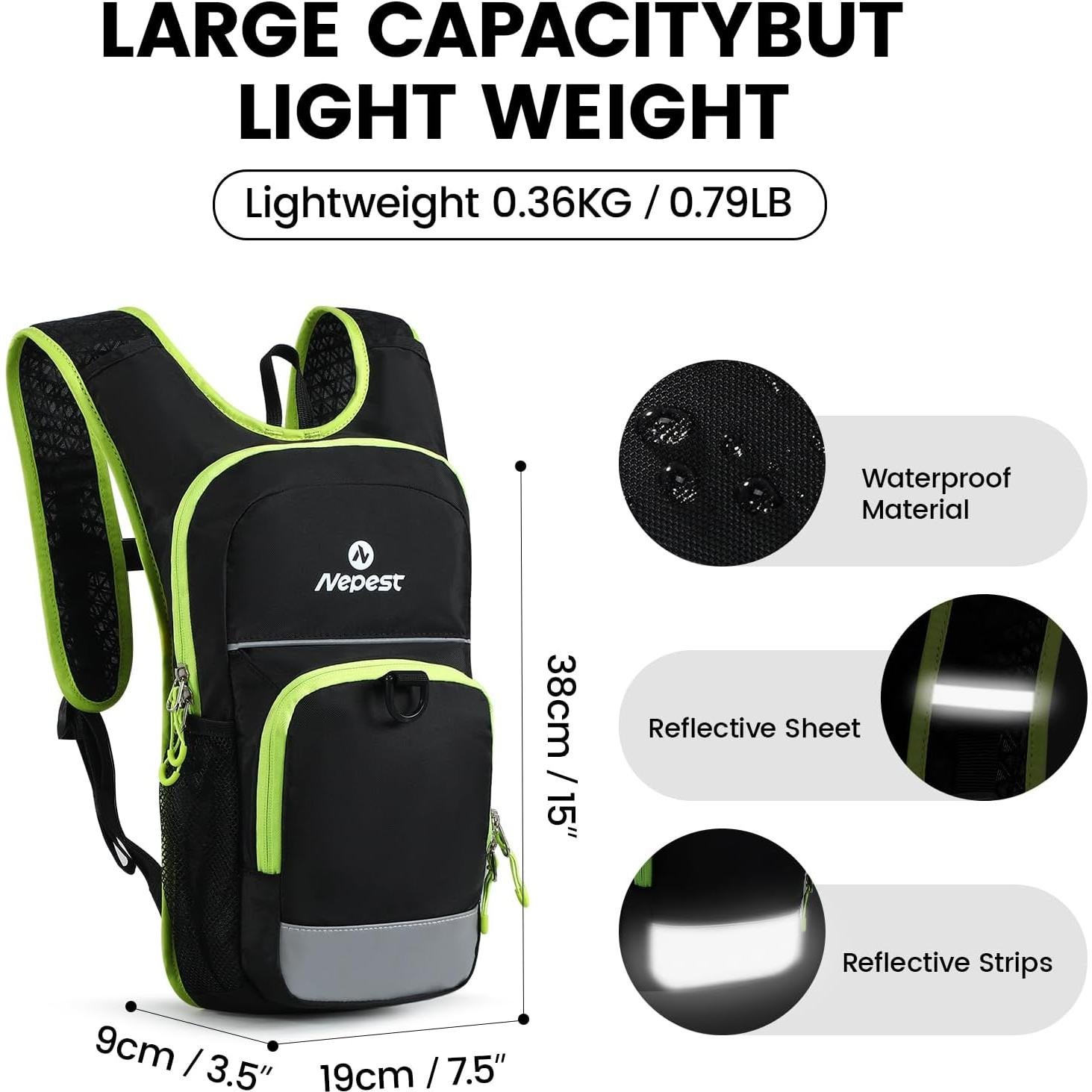 Mochila de Hidratación Mini Nepest 1.5L para Niños