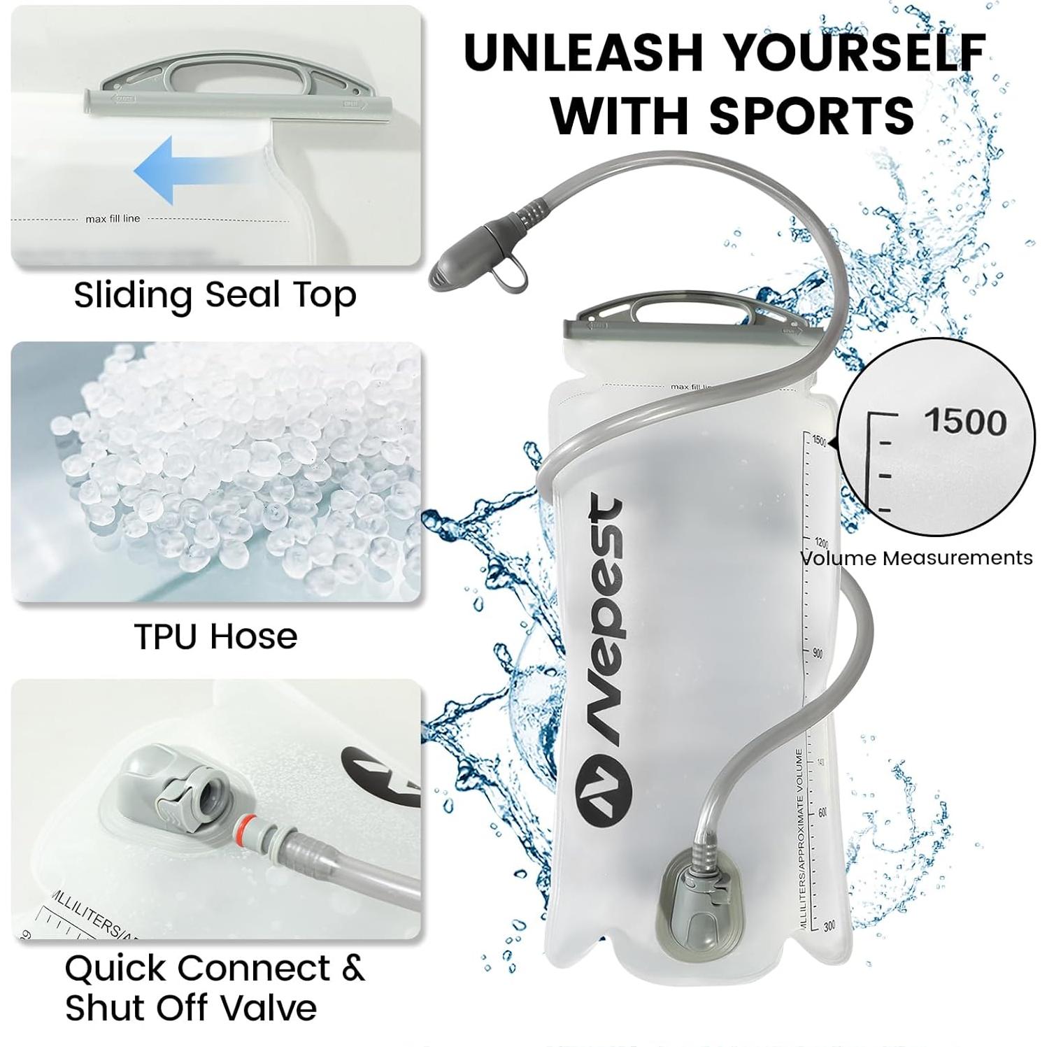 Mochila de Hidratación Mini Nepest 1.5L para Niños