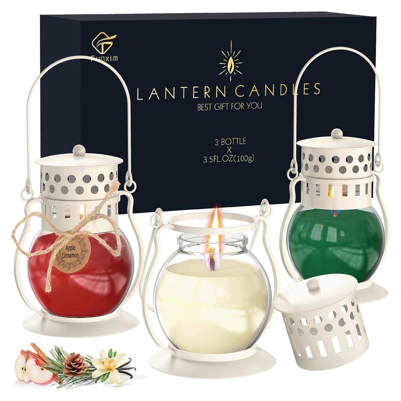 Conjunto de 3 Velas Aromáticas Funxim - Cedro, Canela, Vainilla