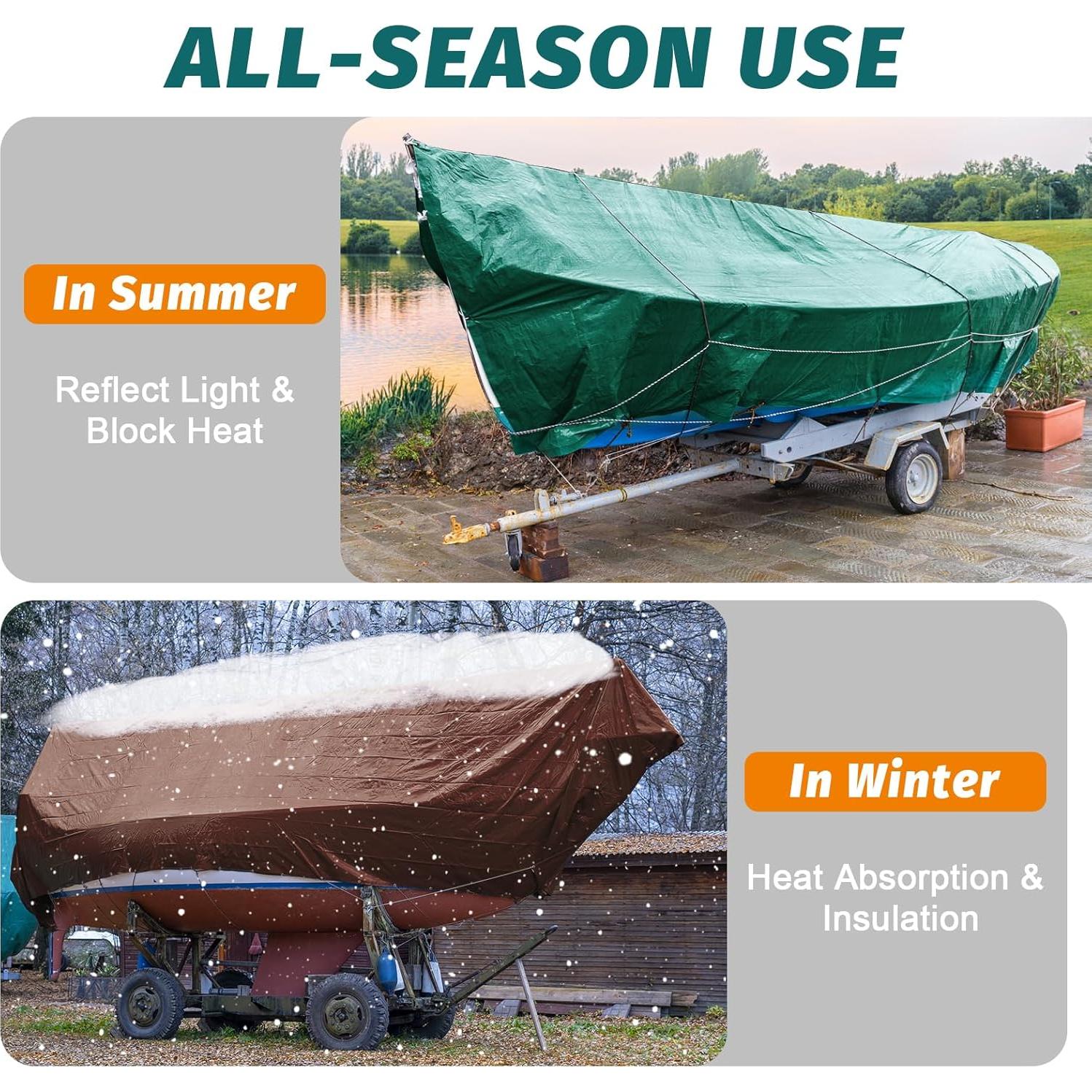 Lona Resistente al Agua CSCRI 3.05x3.66m Verde/Marrón