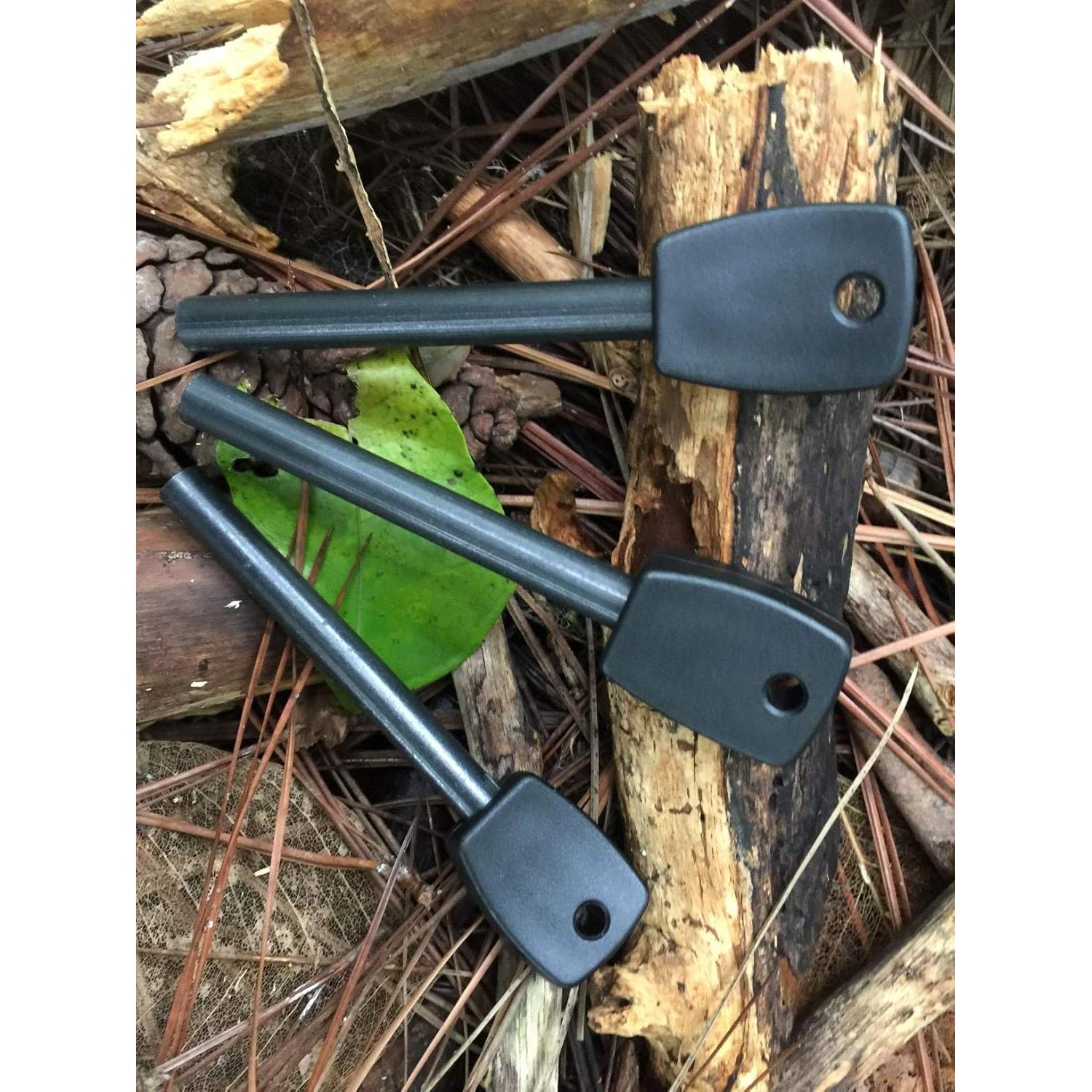 FOSTAR Kit 3 Varillas Ferrocerio Encendedor de Fuego 8mm