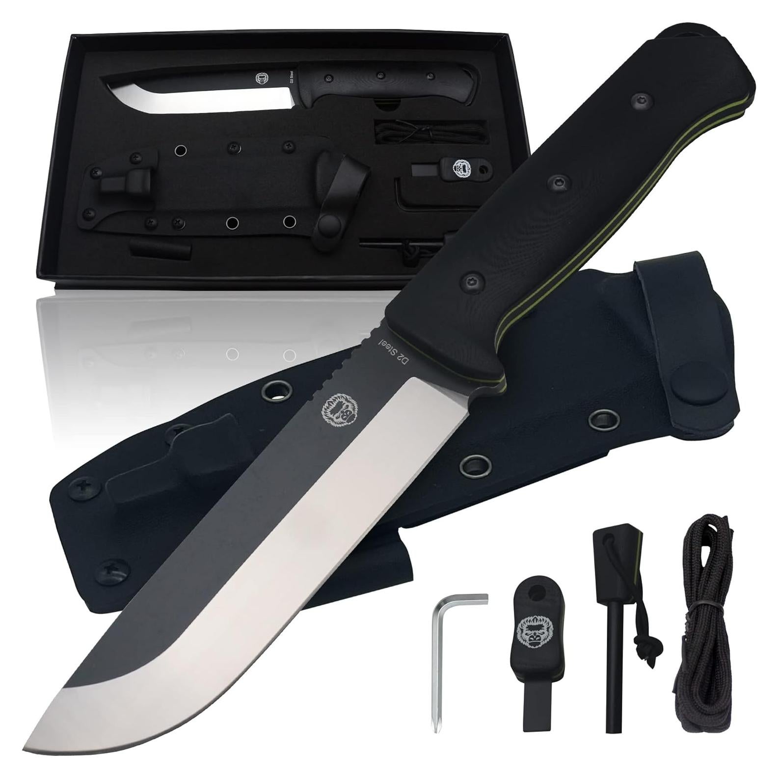 Cuchillo de Supervivencia Holtzman's Gorilla 28.5 cm G10 Negro Verde