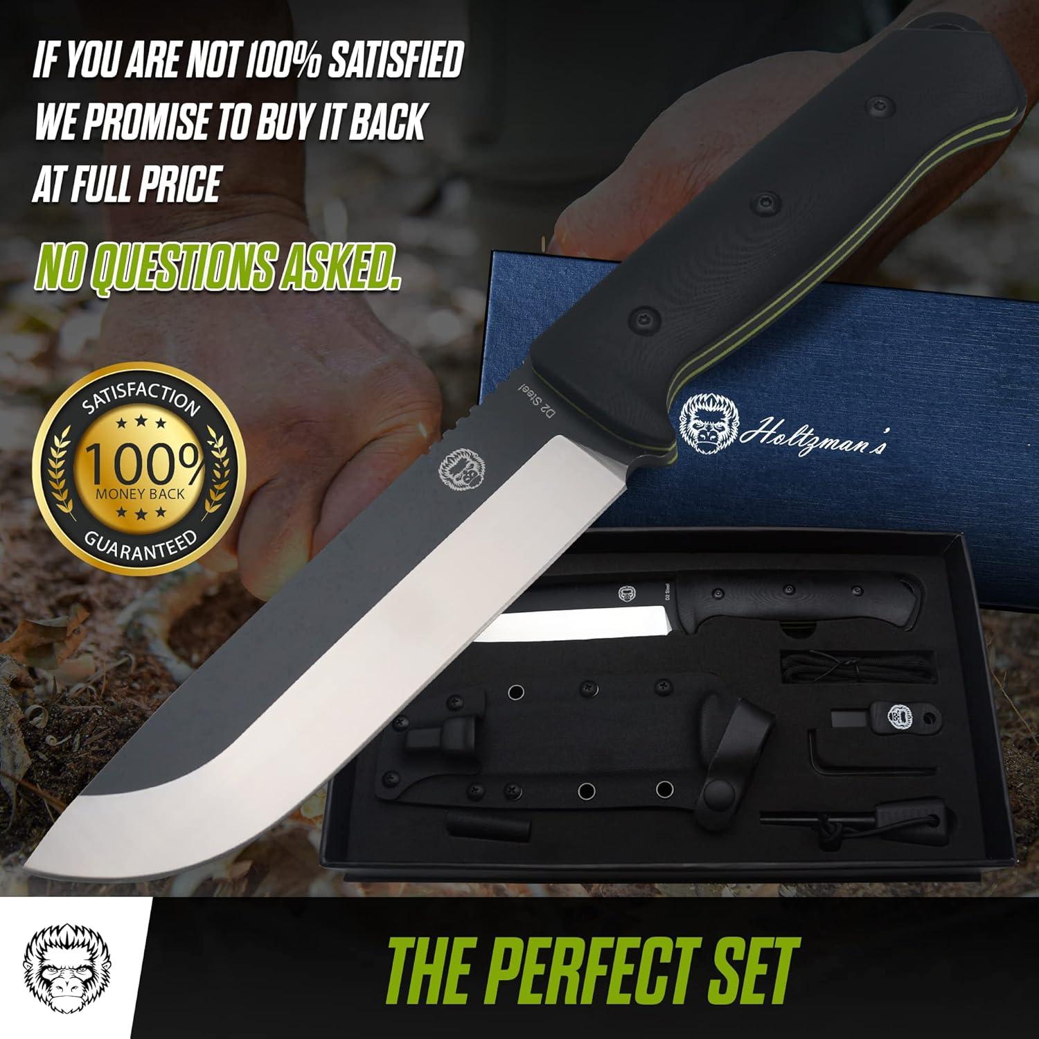 Cuchillo de Supervivencia Holtzman's Gorilla 28.5 cm G10 Negro Verde