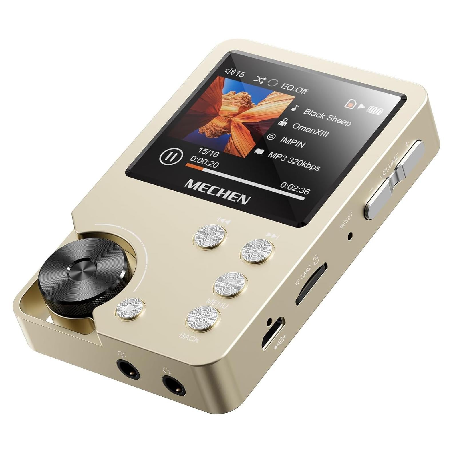Reproductor MP3 HiFi MECHEN M30 Oro 64GB Alta Resolución