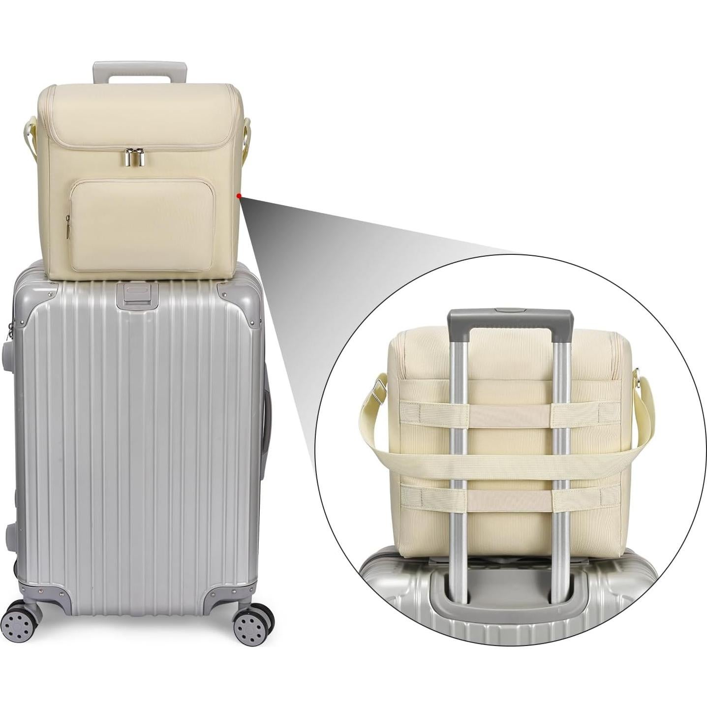 Bolsa de viaje para mini nevera 4L Hzycwgone Beige