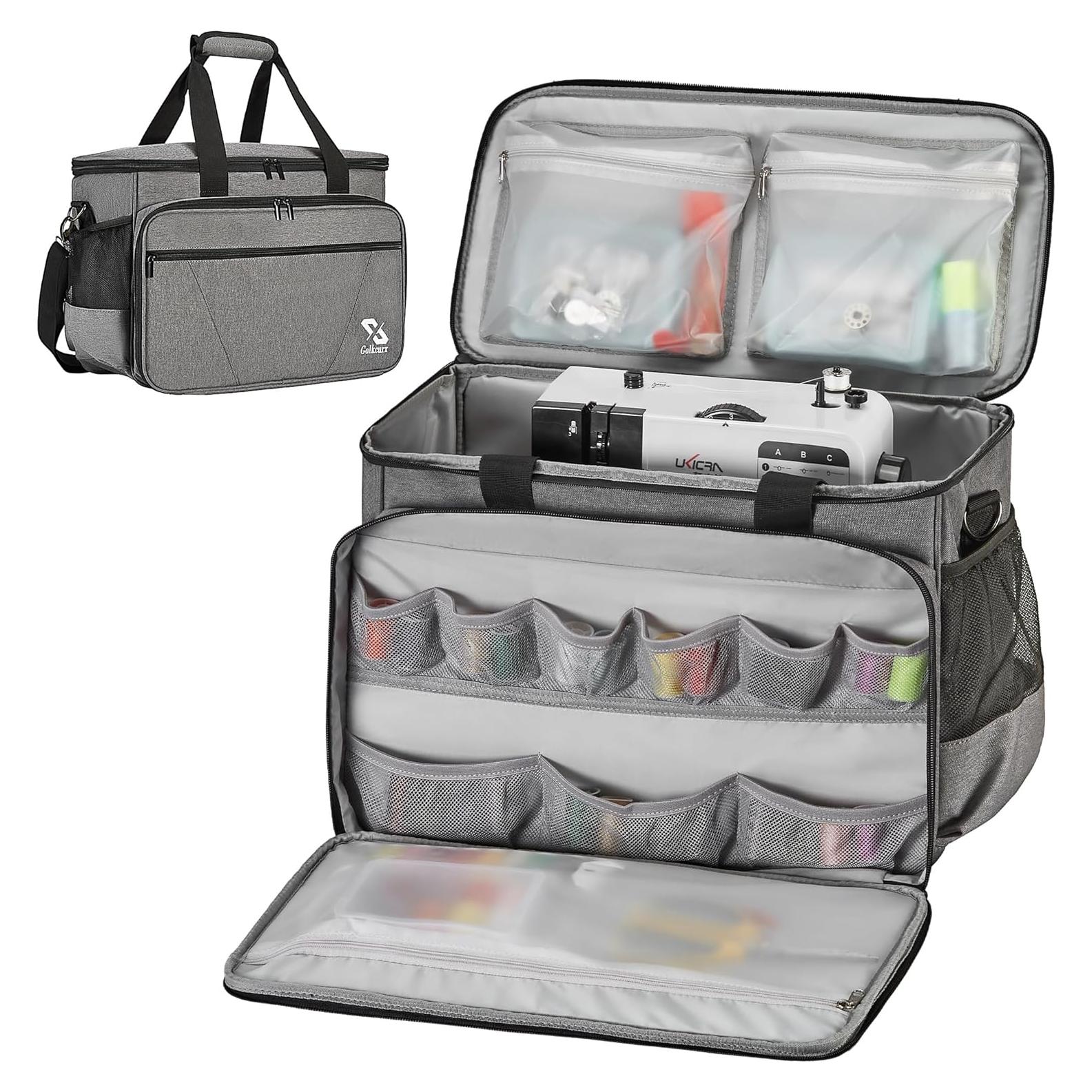 Funda para Máquina de Coser Golkcurx Gris con Almohadilla