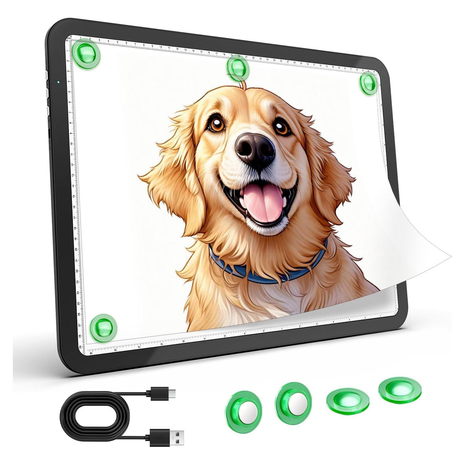 Mesa de Luz A3 Recargable Zocelight LED 5600 Lux Negra