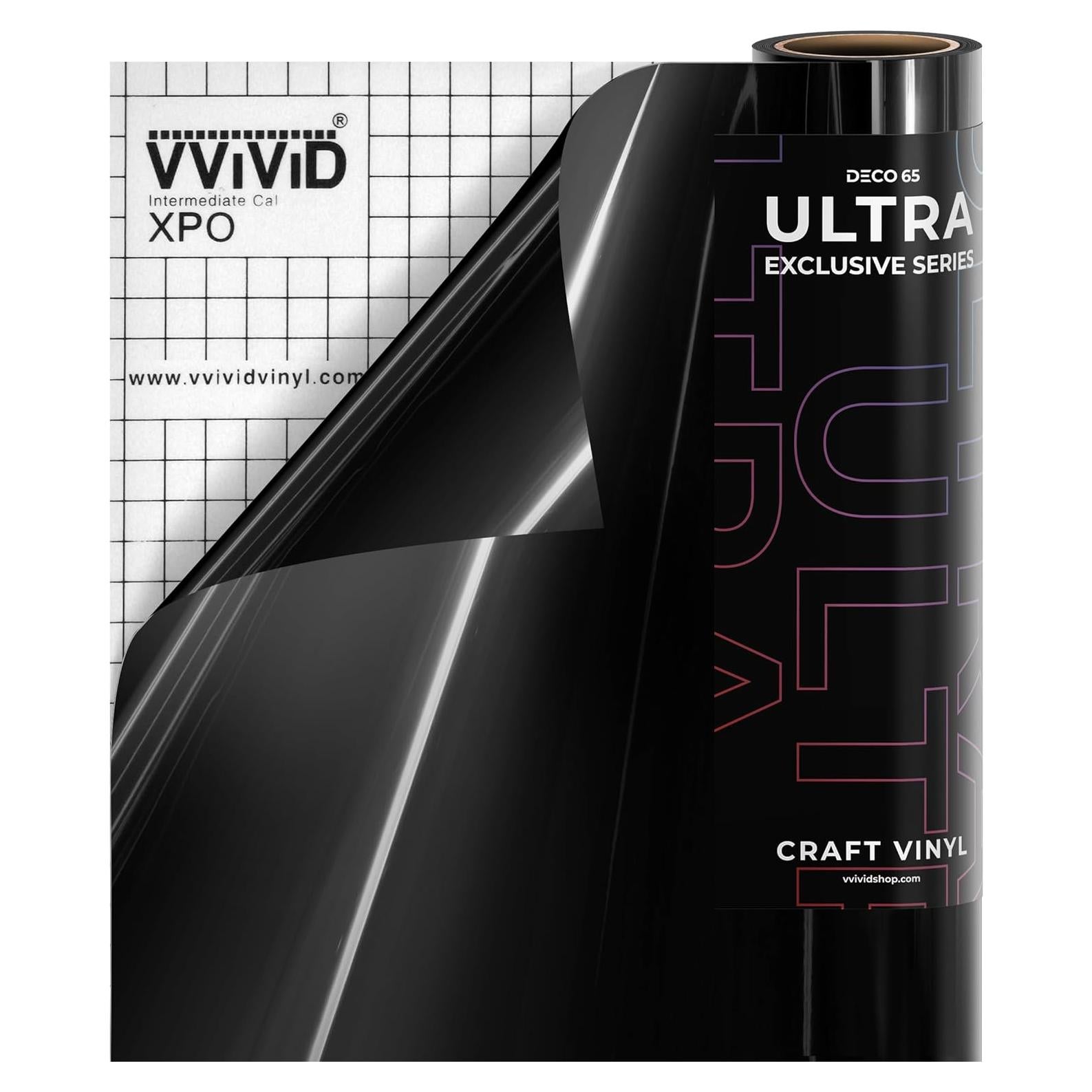 Vinilo para Manualidades VViViD DECO65 Negro Brillante 1.52m x 0.30m