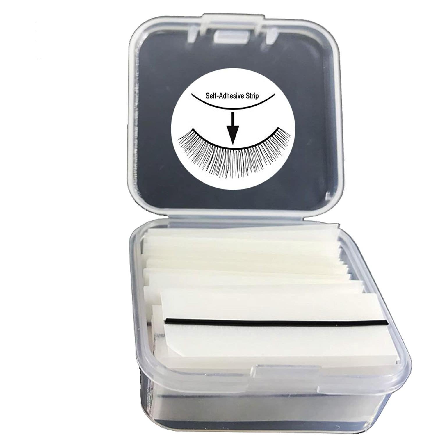 Tiras Autoadhesivas para Pestañas Falsas ATTENDRE 50 Piezas Negro