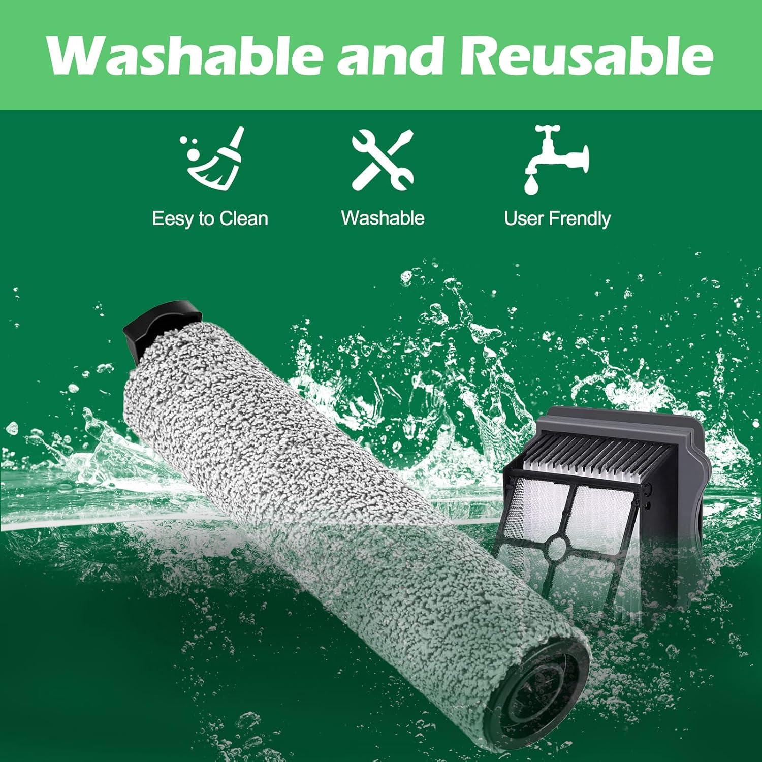 Rodillos y Filtros de Reemplazo Tineco iFloor 3 y One S3 - 4 Filtros HEPA