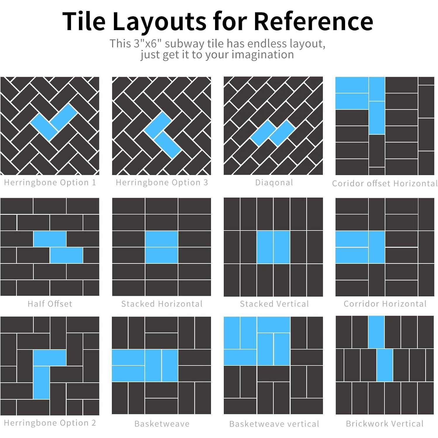 Azulejo Autoadhesivo Art3d 32 Piezas 7.62x15.24cm Blanco Granito