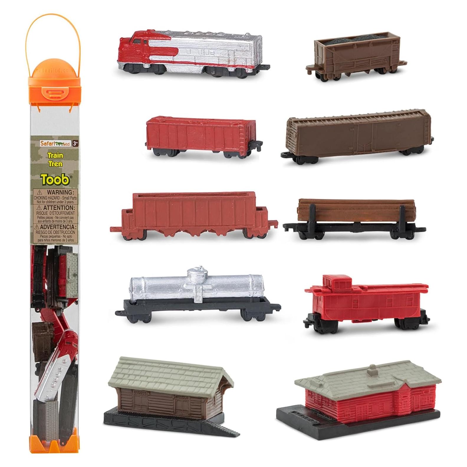 Trenes TOOB Safari Ltd con 11 Figuras Pintadas a Mano