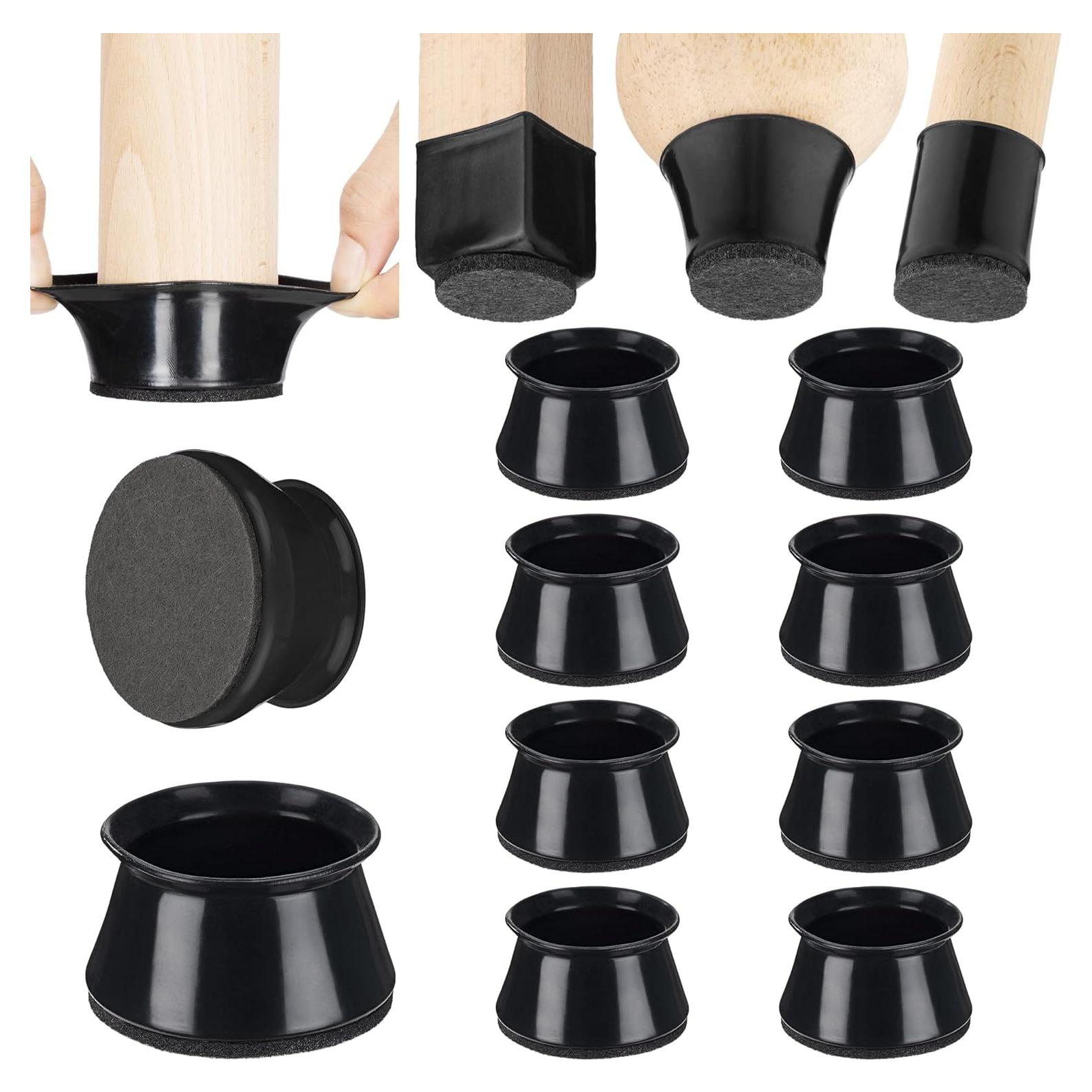 Protectores de Suelo para Patas de Silla Aneaseit - 8 Piezas - Silicona y Fieltro