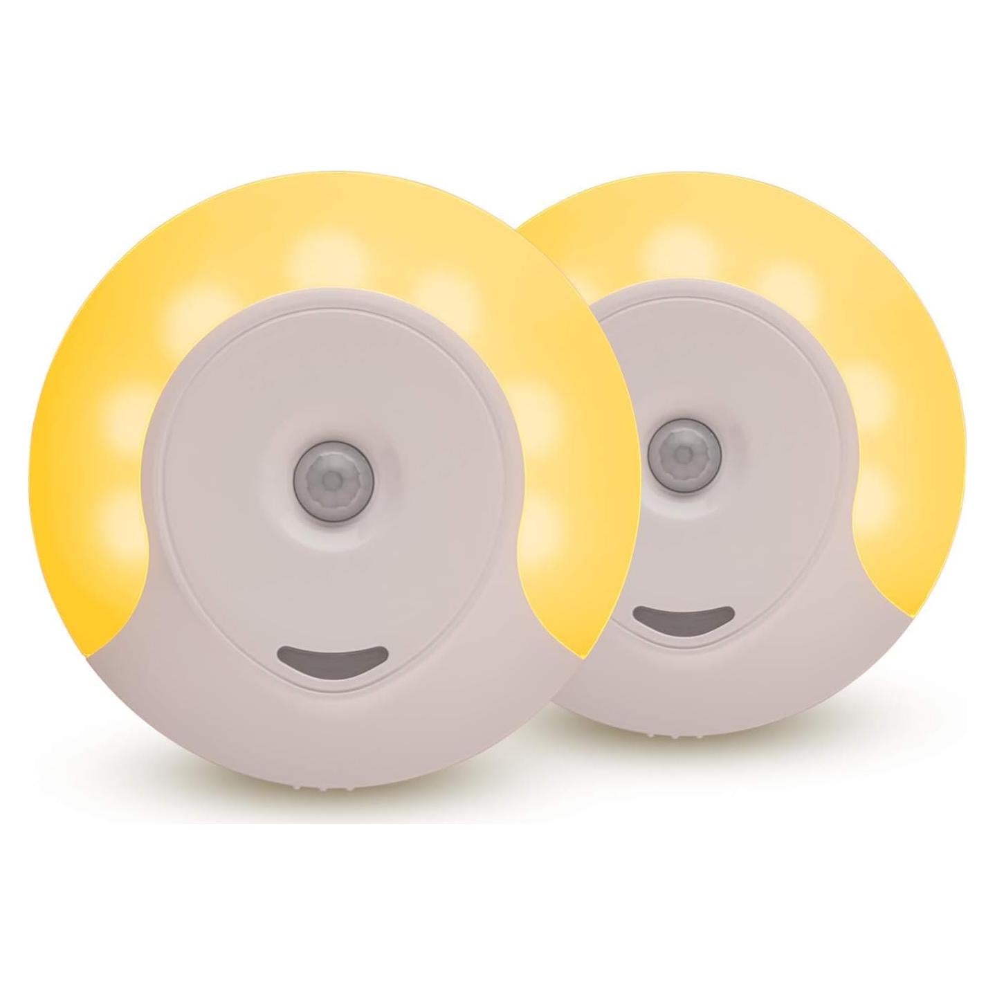 Luz Nocturna LED Ámbar emagine A con Sensor de Movimiento - 2 Unidades