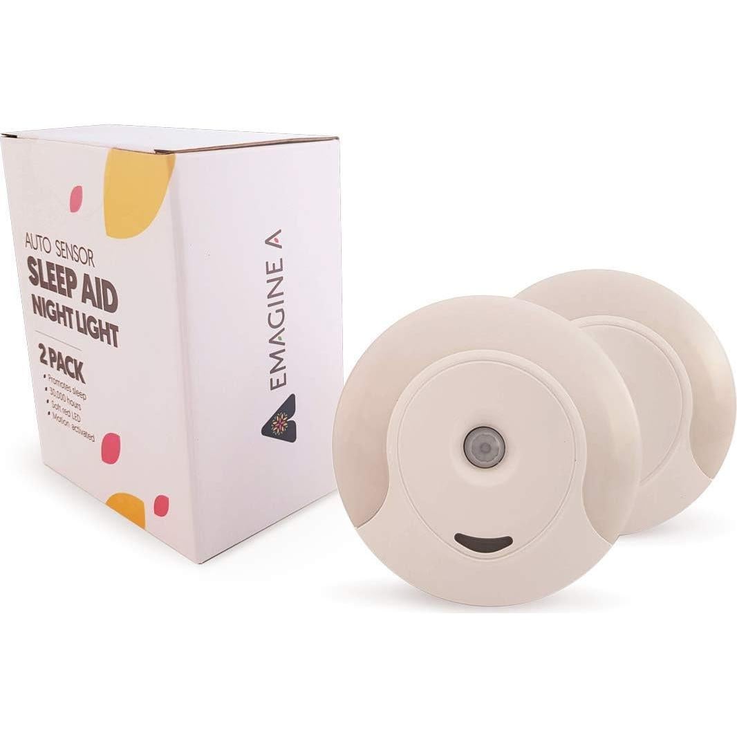 Luz Nocturna LED Ámbar emagine A con Sensor de Movimiento - 2 Unidades