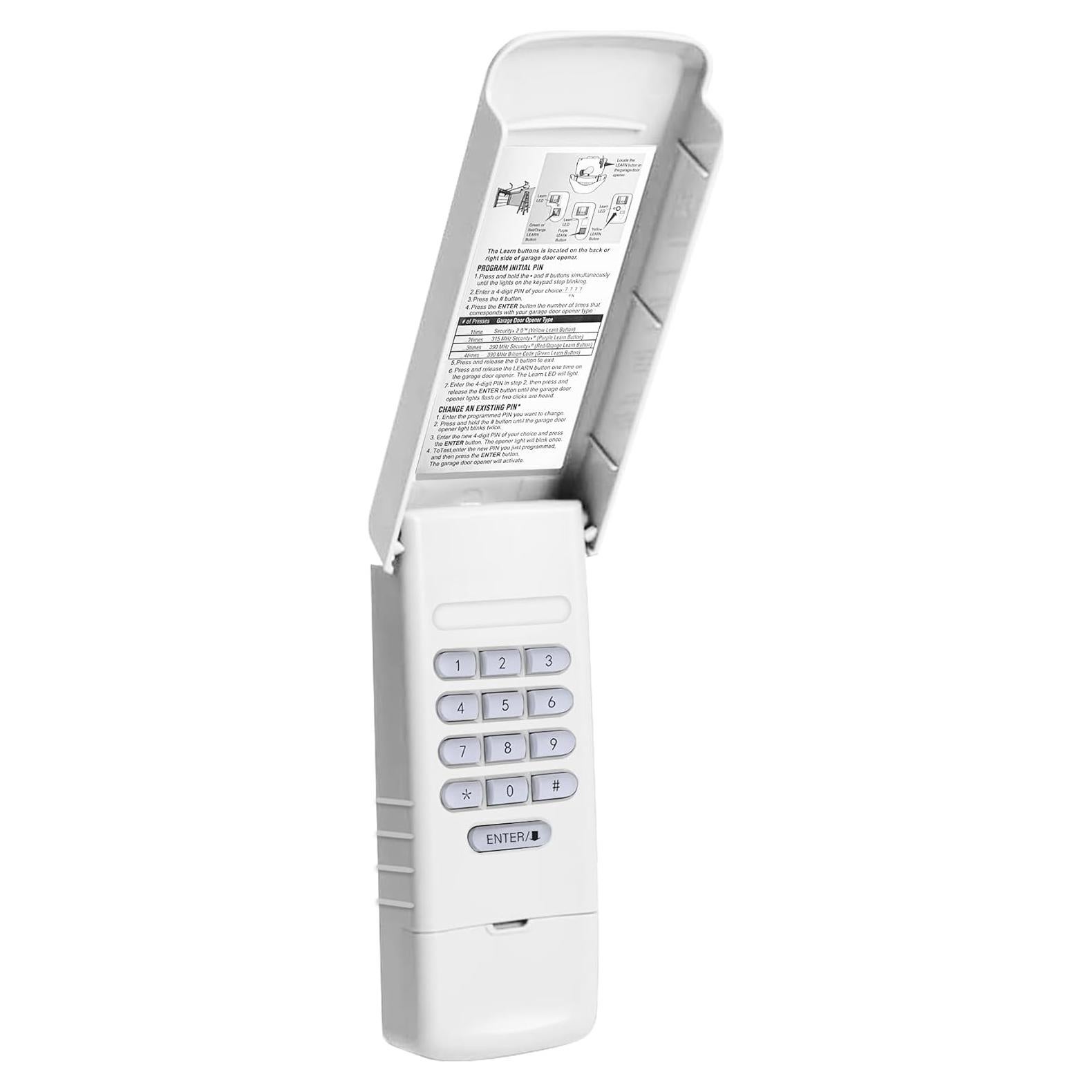 Teclado Inalámbrico LiftMaster 877LM para Garaje - 12 Años Garantía