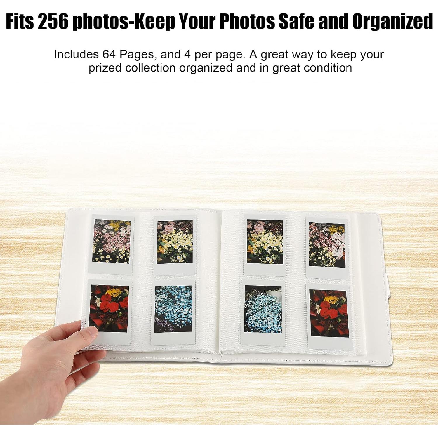 Álbum de Fotos Veicevol 256 Bolsillos para Fujifilm Polaroid