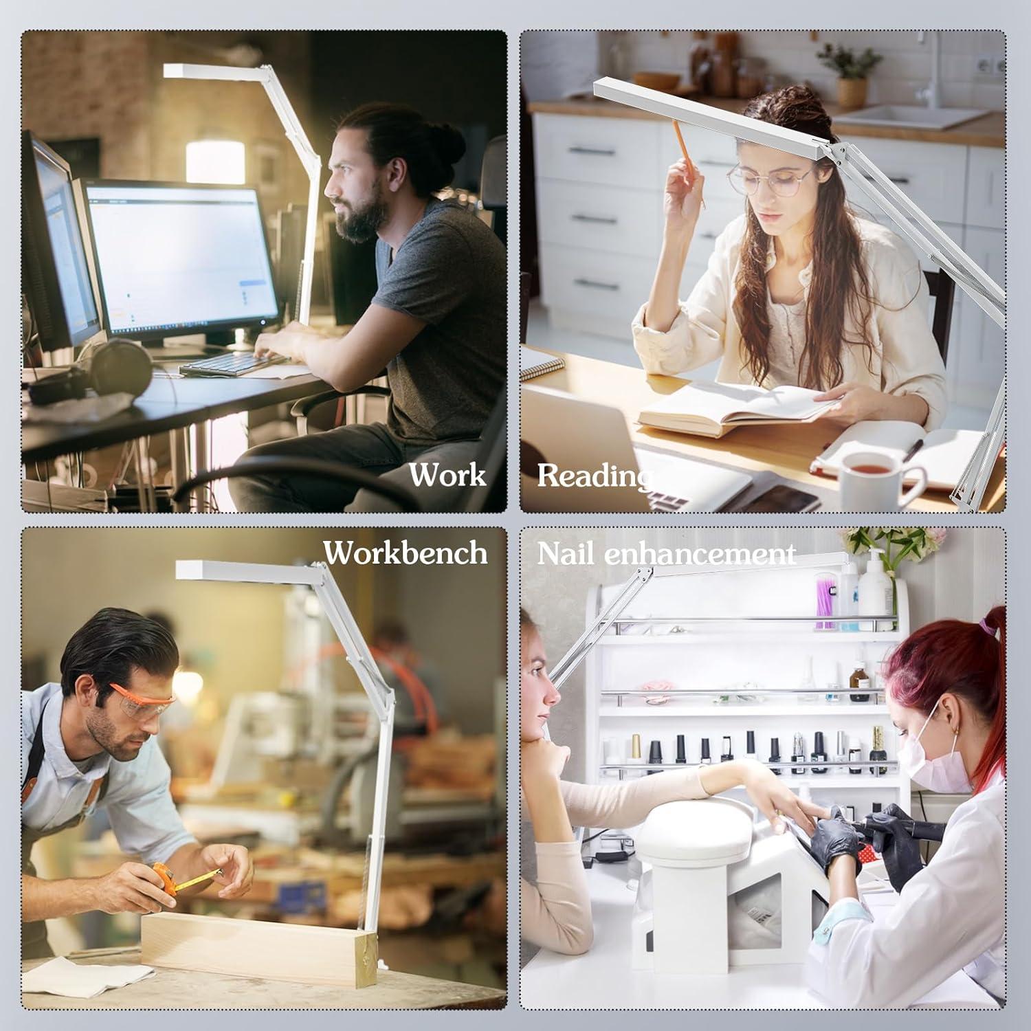 Lámpara de Escritorio LED BZBRLZ 29" Regulable 10 Niveles Brillo