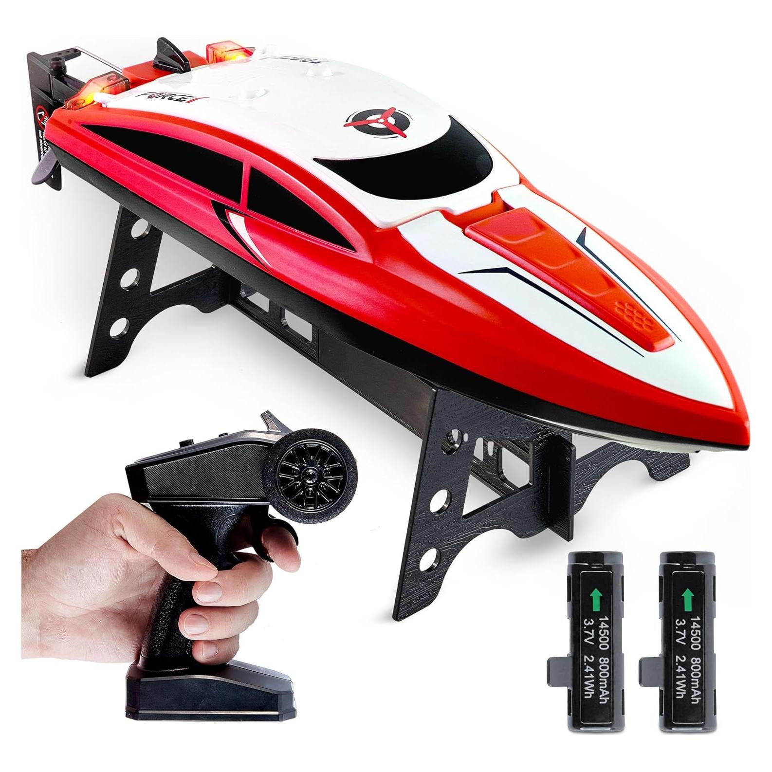 Barco RC Force1 Velocidad Roja 27.56 cm con 2 Baterías