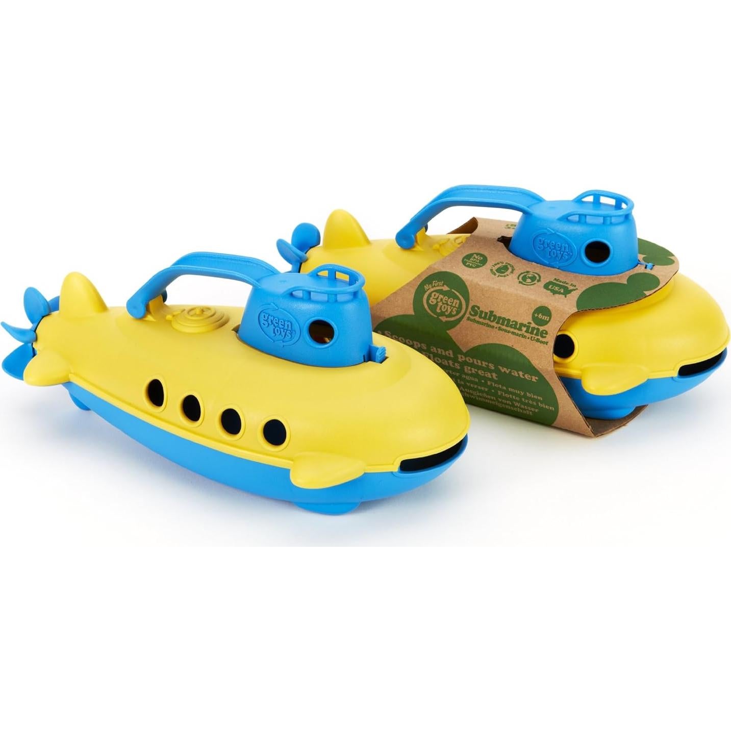 Submarino Green Toys Azul 26,67 cm - Juguete Acuático Seguro
