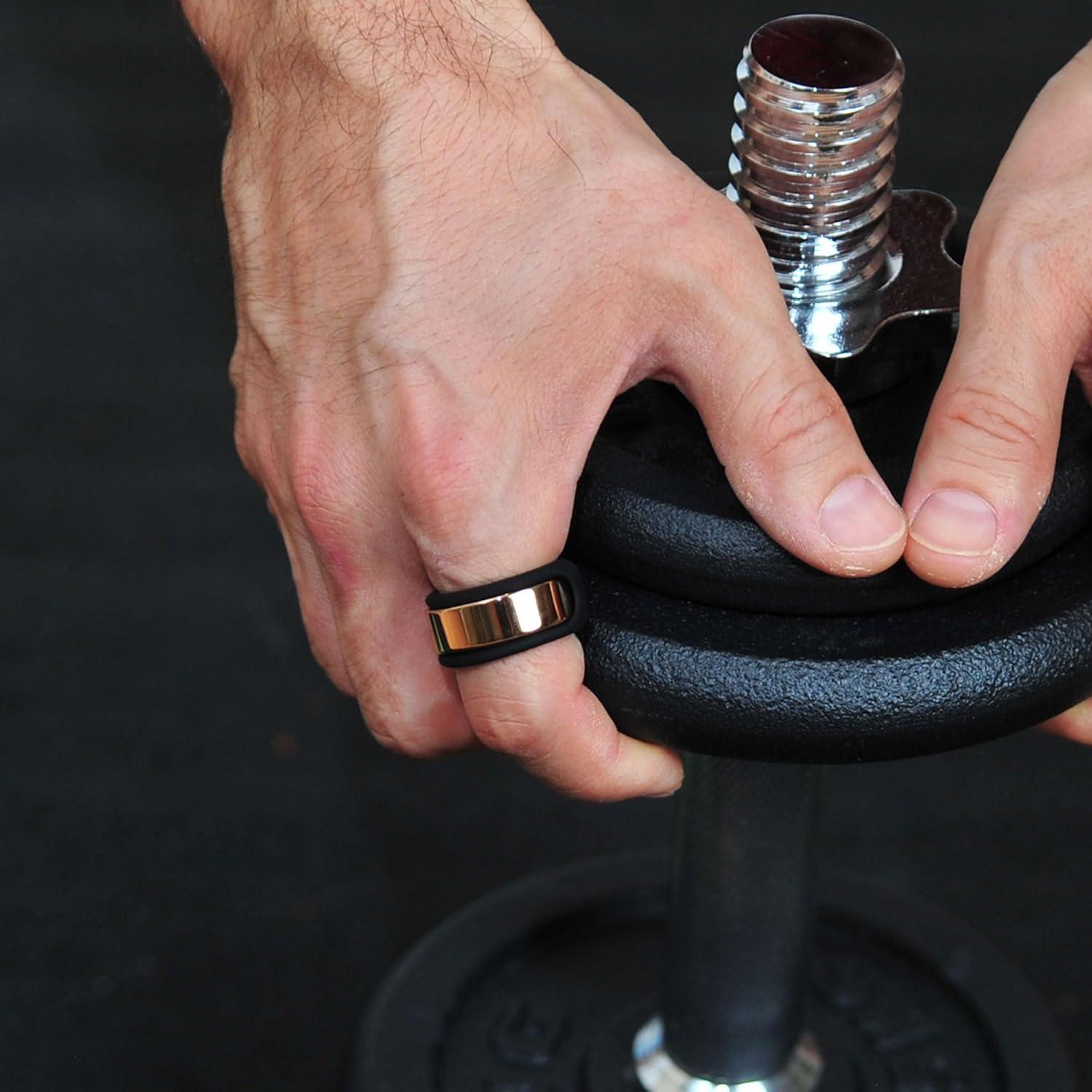 Protector de Silicona Rinfit para Anillo Inteligente Talla 6 Negro