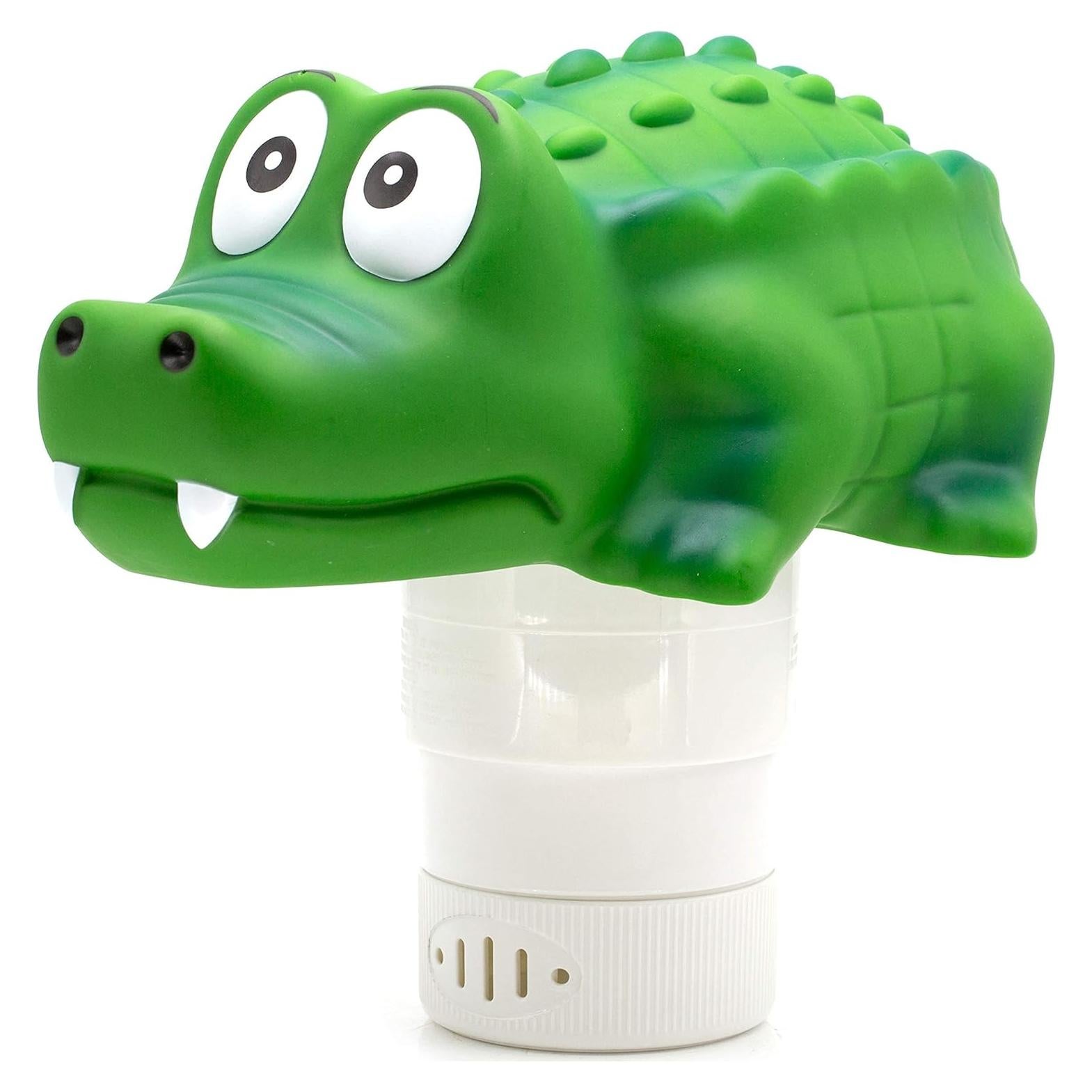 Dispensador Flotante de Cloro WWD Pool Cocodrilo 25.4 cm