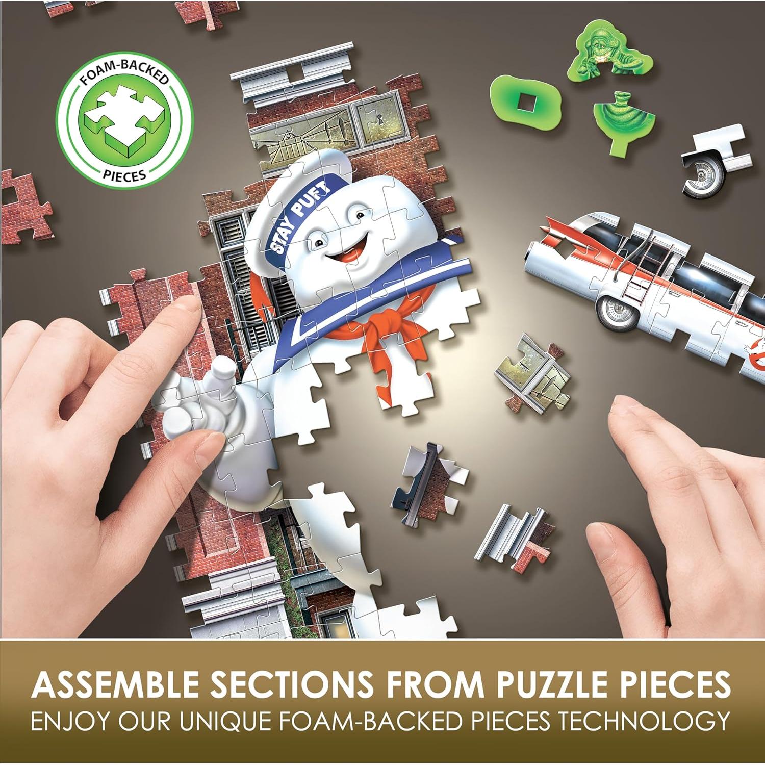 Rompecabezas 3D Wrebbit Cazafantasmas Sede Bomberos 500 Piezas