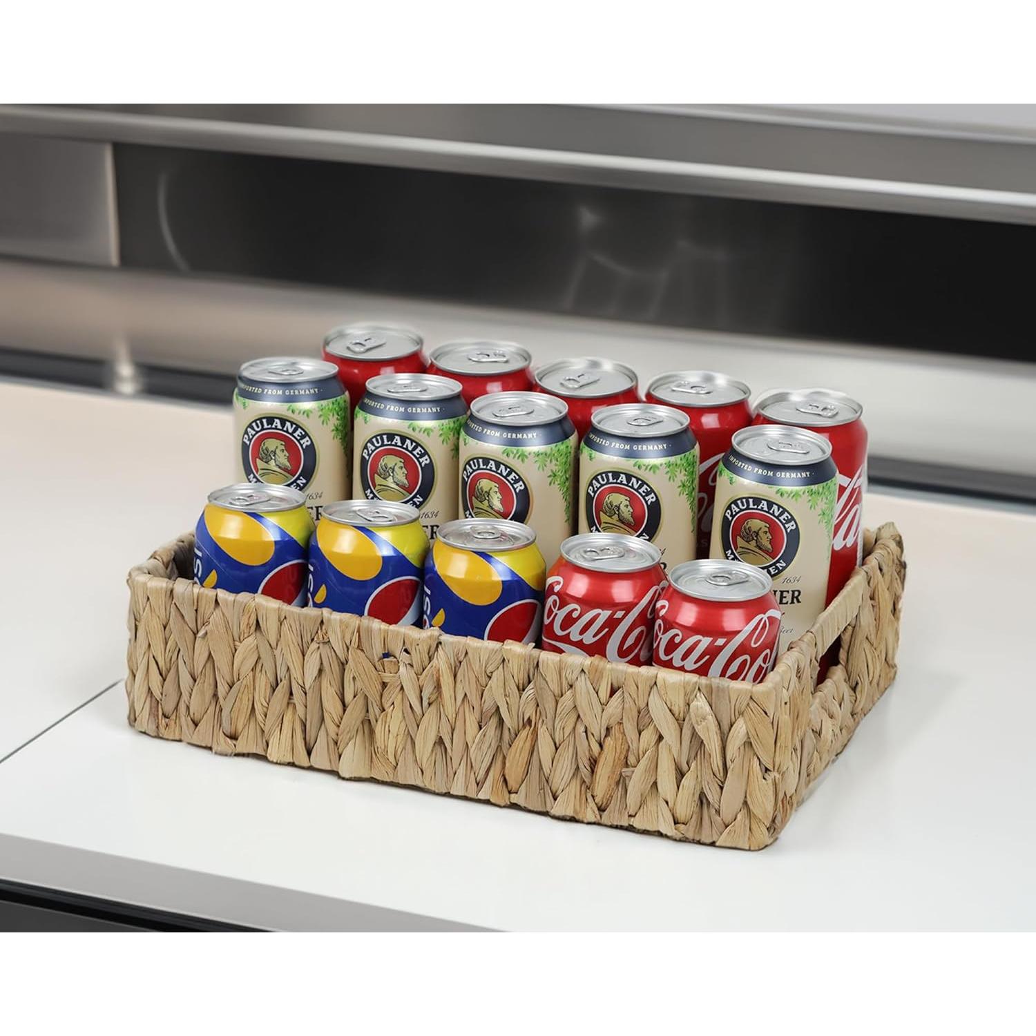 Cestas de Almacenamiento ORDELITE - 1 Grande y 2 Pequeñas de Jacinto de Agua