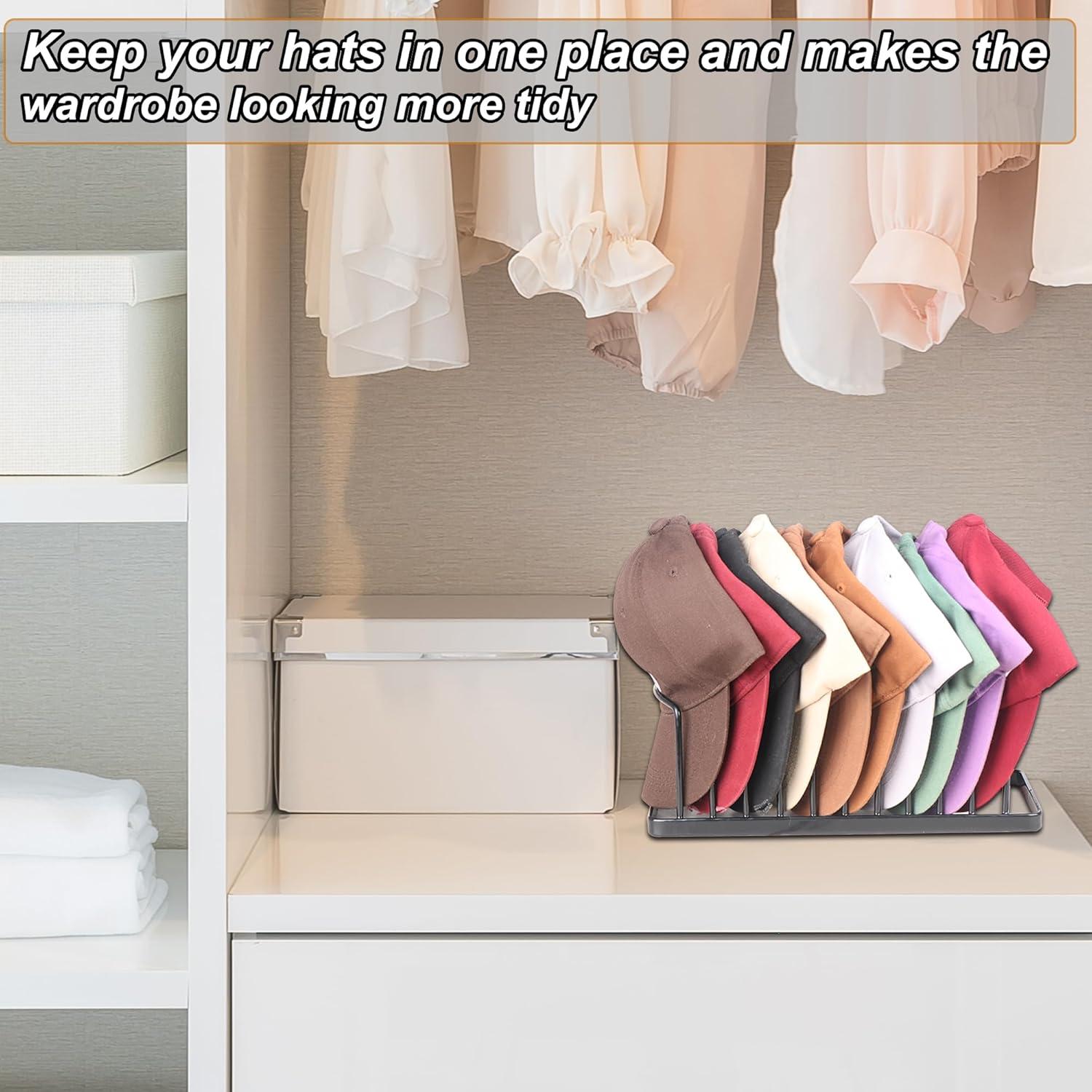Soporte para Sombreros GallFould - Organizador de 2 Piezas para 20 Gorras