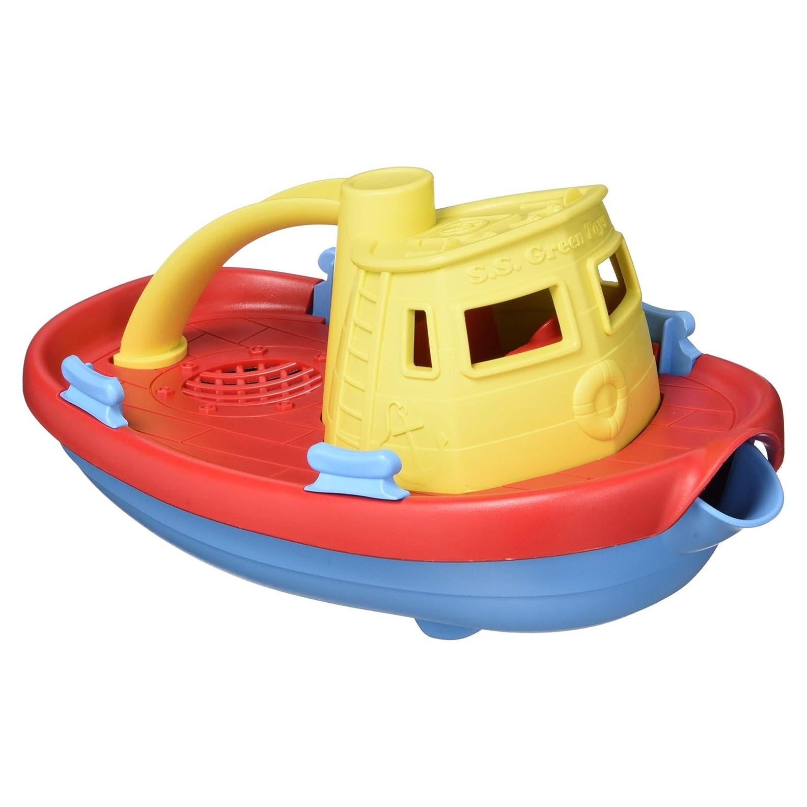 Barco Remolcador Green Toys - Juguete Flotante para Niños