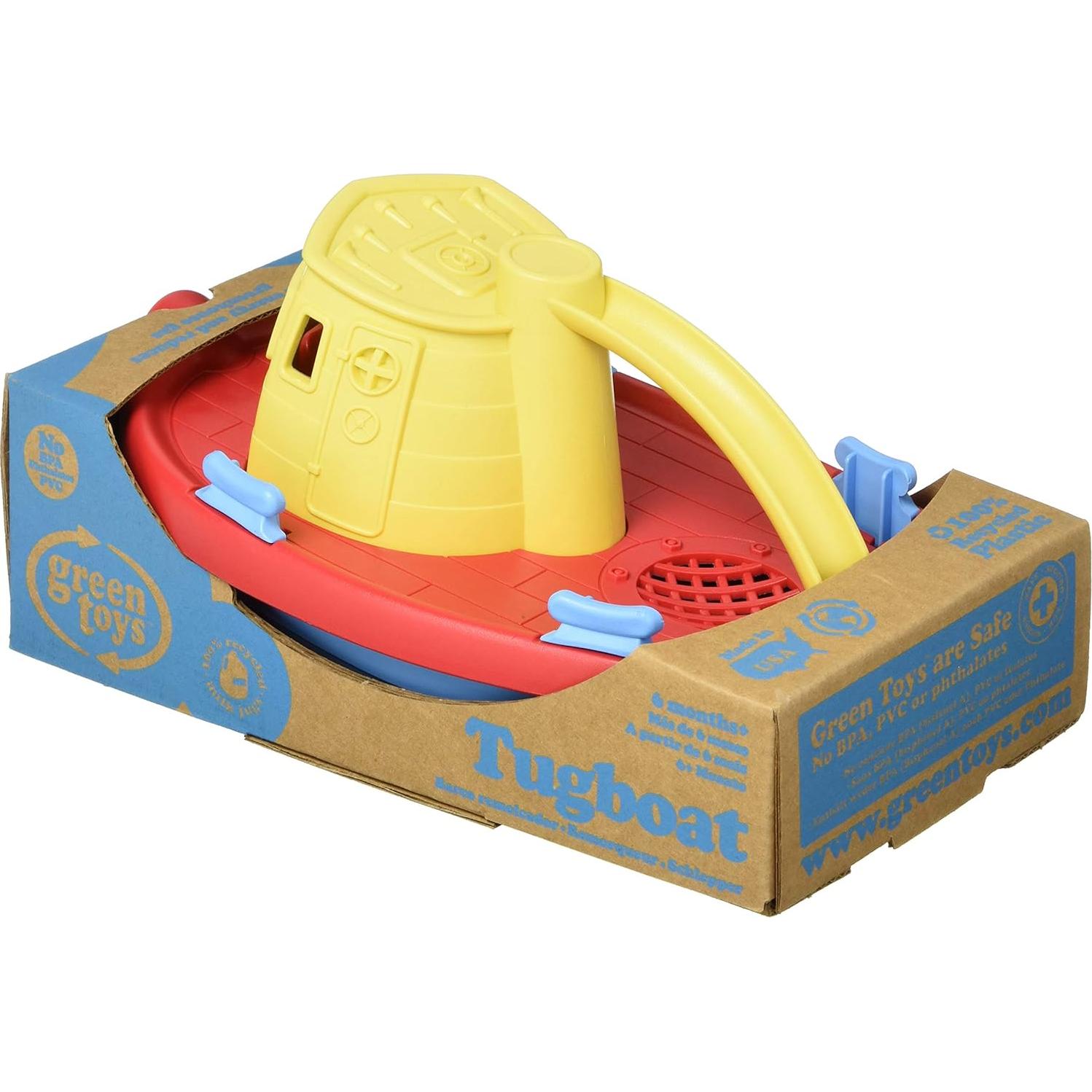 Barco Remolcador Green Toys - Juguete Flotante para Niños