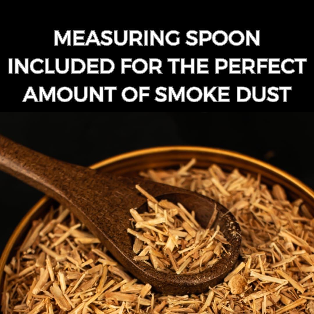 Ahumador de cócteles Smokeshow de madera de nogal con 6 latas