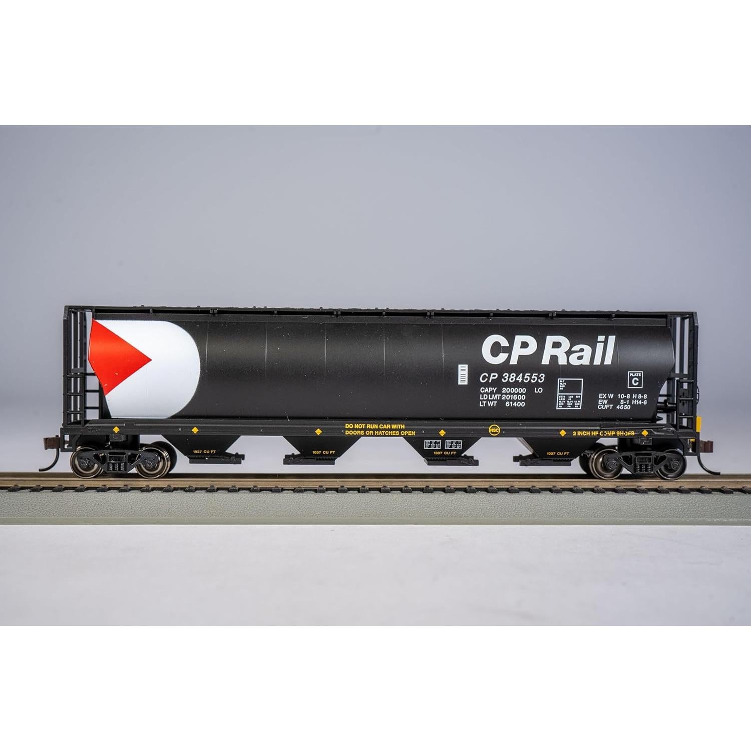 Vagón Hopper Cilíndrico Bachmann CP Rail HO con LED