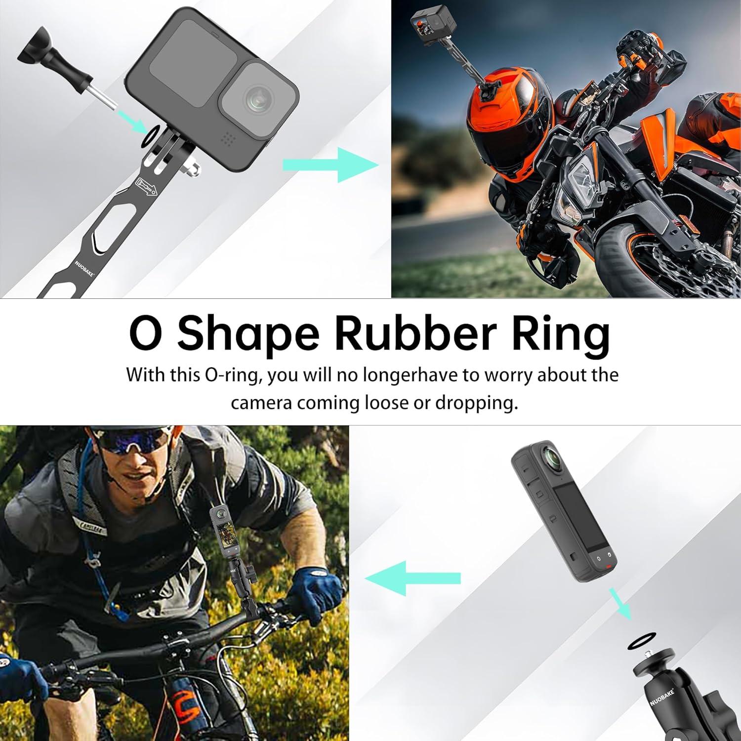 Kit de Montaje para Motocicleta 42 en 1 NUOBAKE para Cámaras