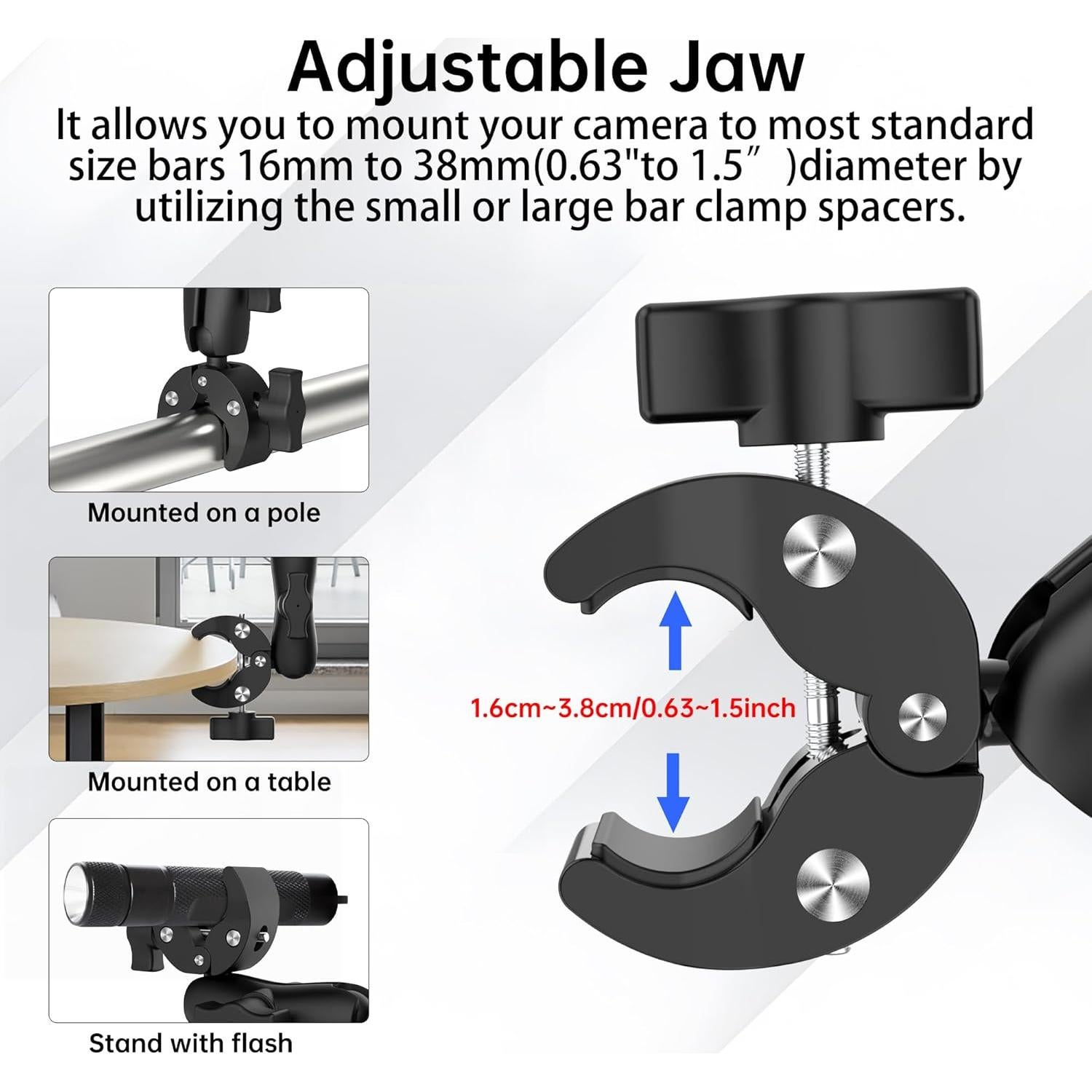 Kit de Montaje para Motocicleta 42 en 1 NUOBAKE para Cámaras