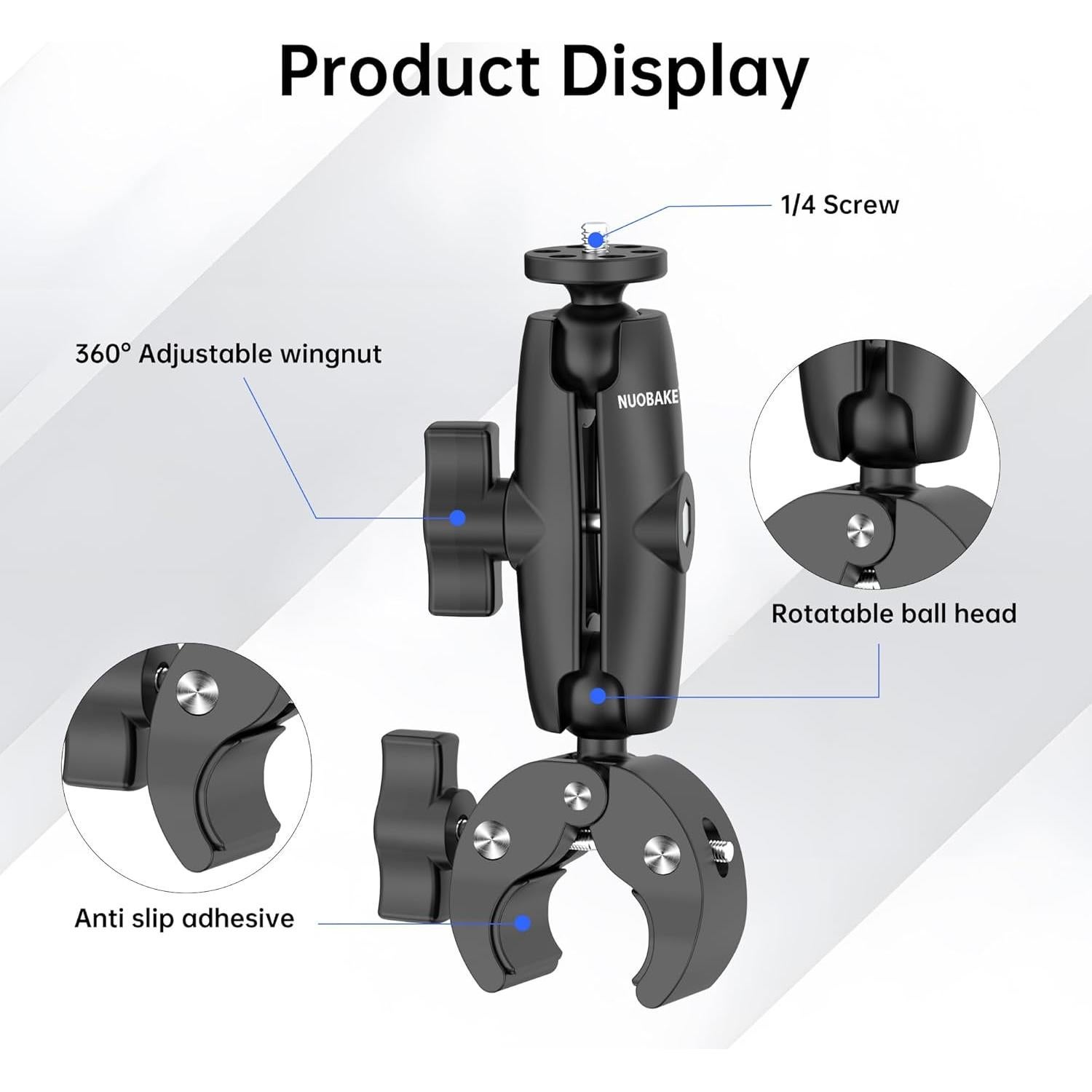 Kit de Montaje para Motocicleta 42 en 1 NUOBAKE para Cámaras