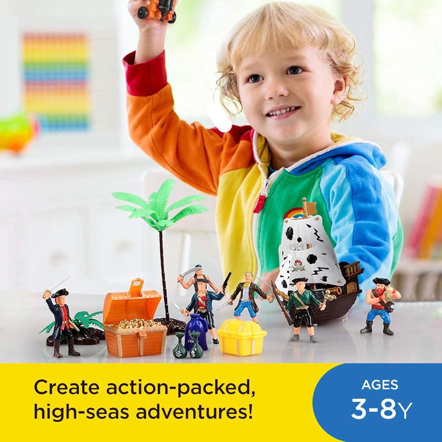 Juego de figuras de acción piratas Liberty Imports 8 piezas