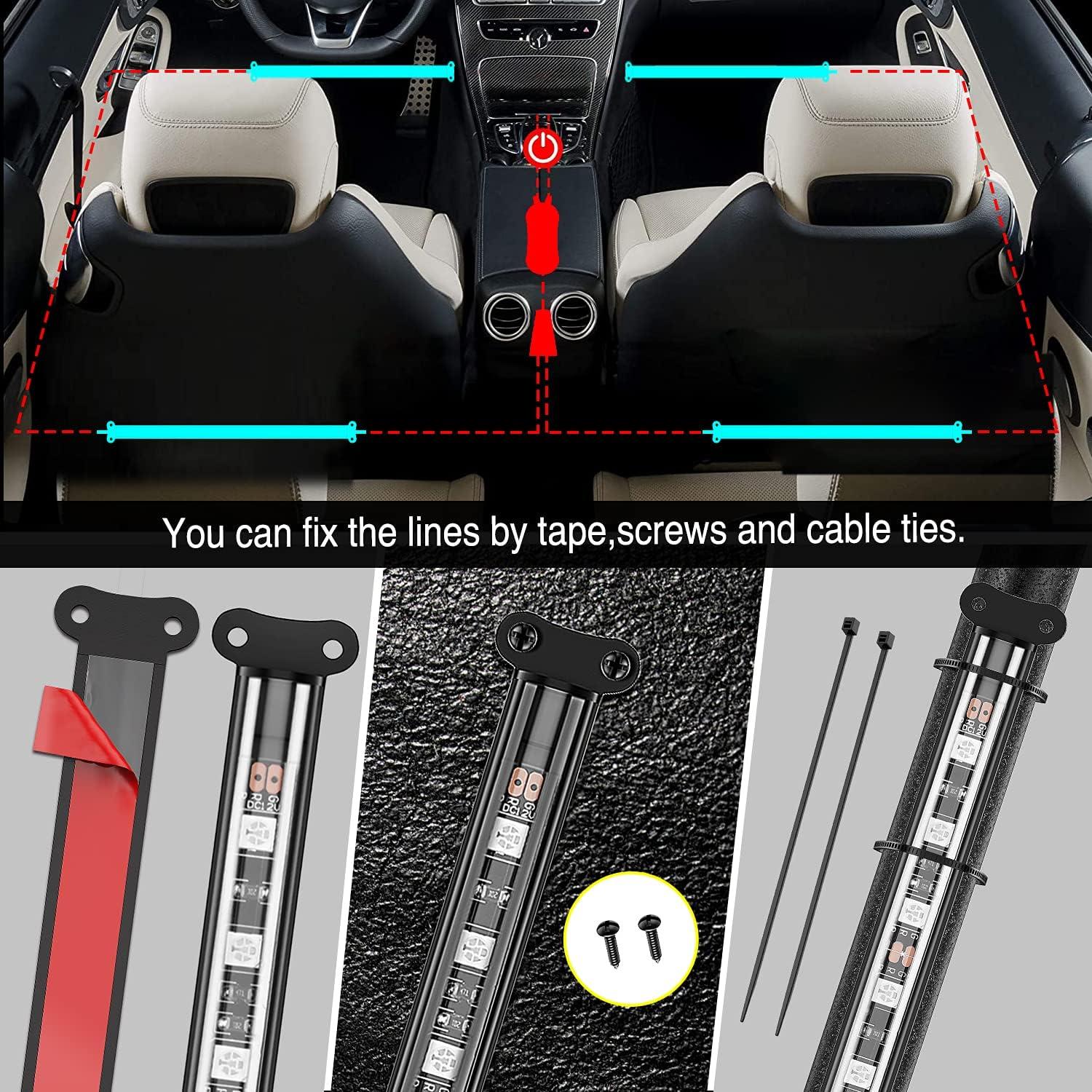 Luces LED de Interior Nilight TR-12 con Control APP RGB