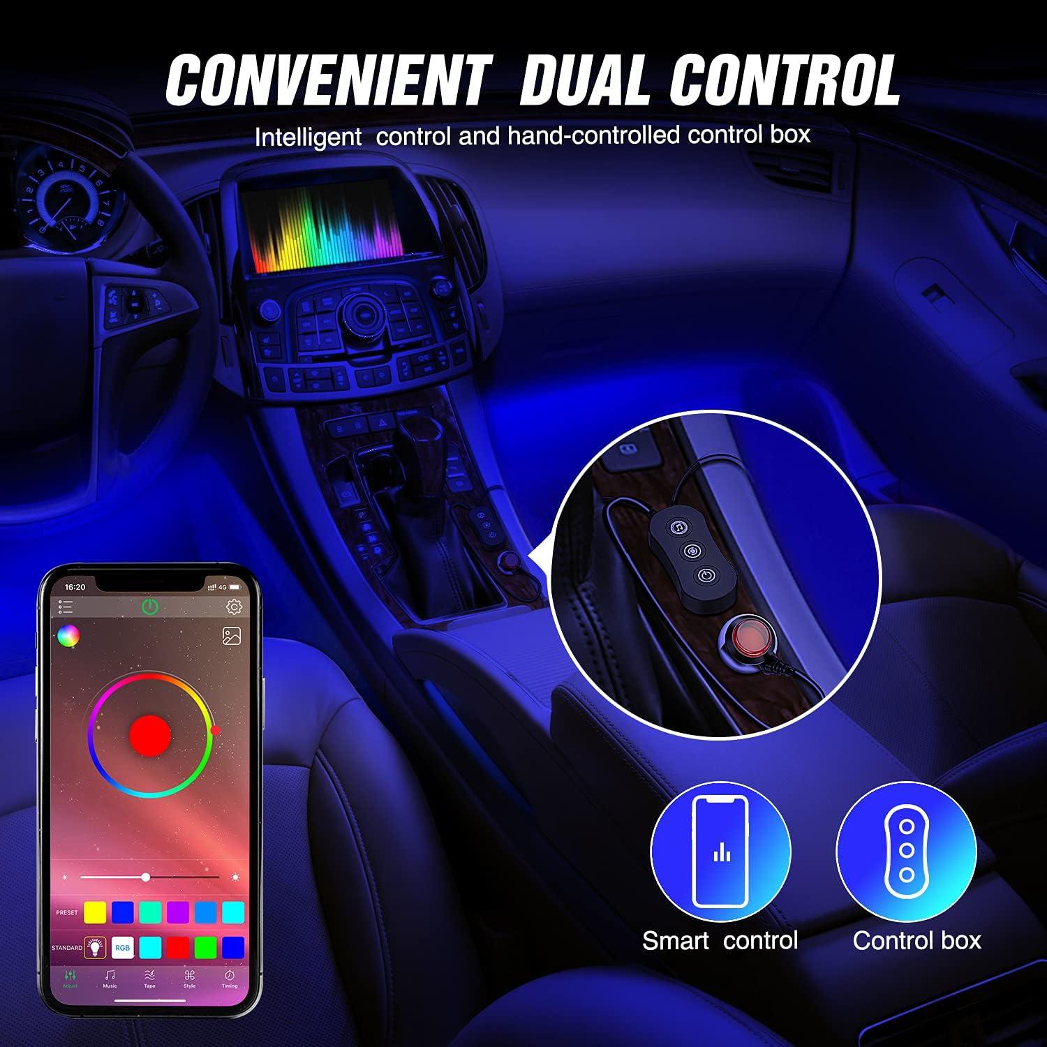 Luces LED de Interior Nilight TR-12 con Control APP RGB