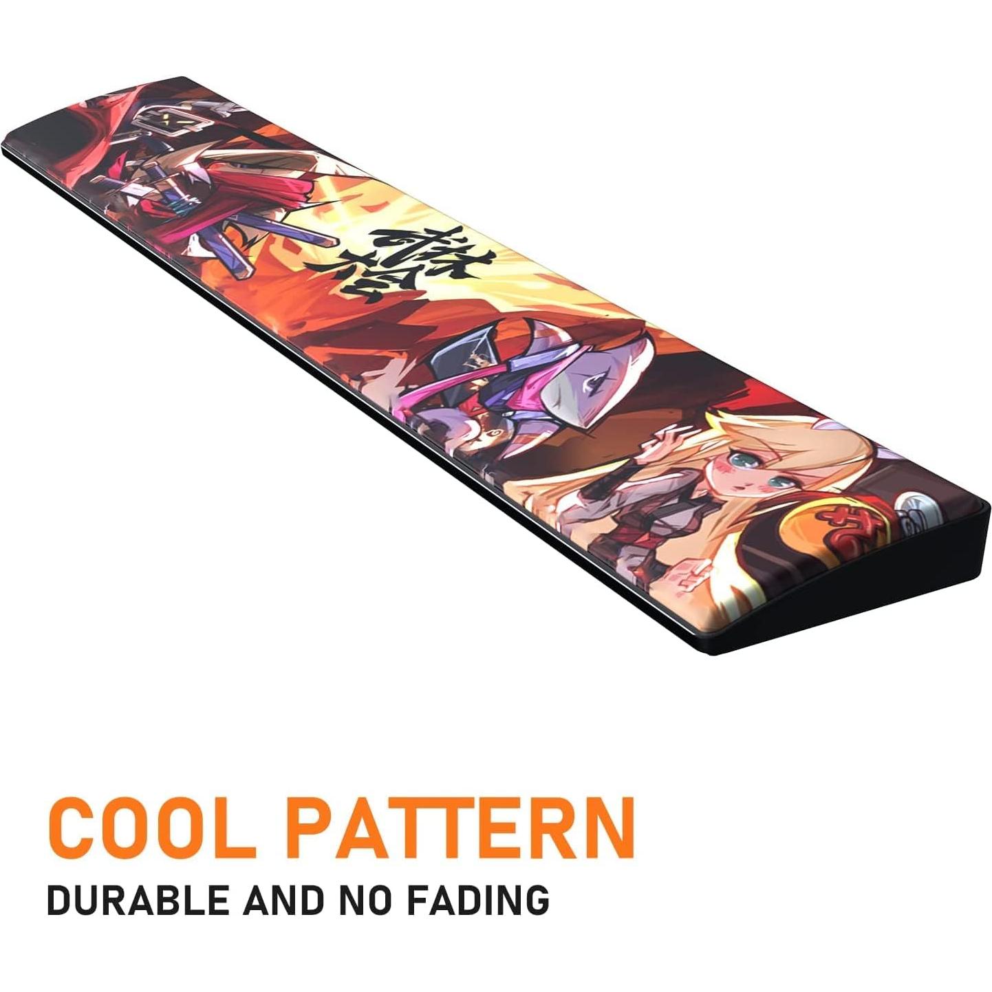 Reposamuñecas Ergonómico AJAZZ 104 Teclas Cuero PU 42.7x7.1cm