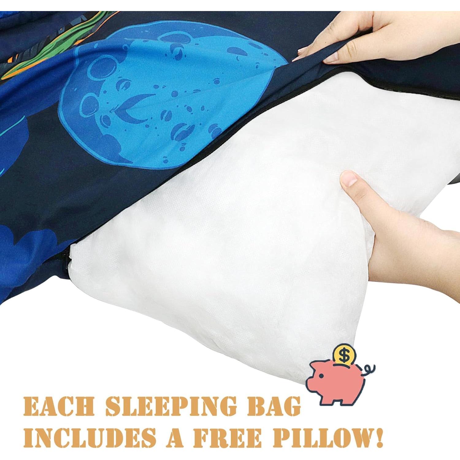 Saco de dormir para niños Hallo Bunny con almohada 160x76 cm