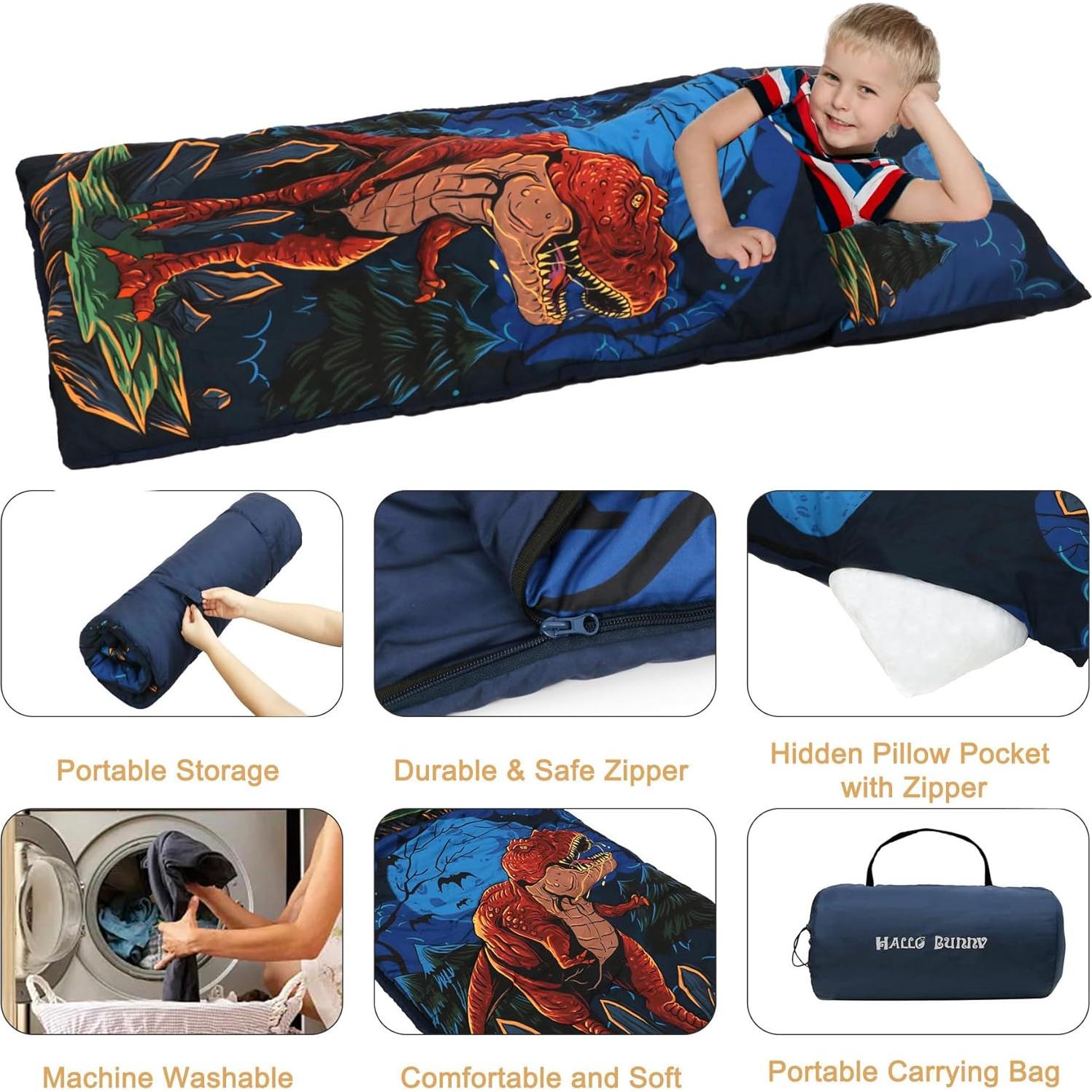 Saco de dormir para niños Hallo Bunny con almohada 160x76 cm