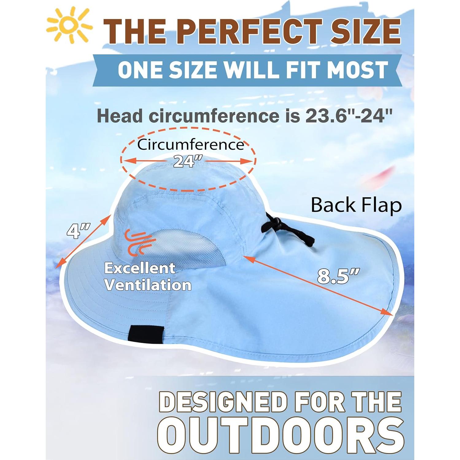 Sombrero de Senderismo Tirrinia Safari Mujer UPF 50+ Azul