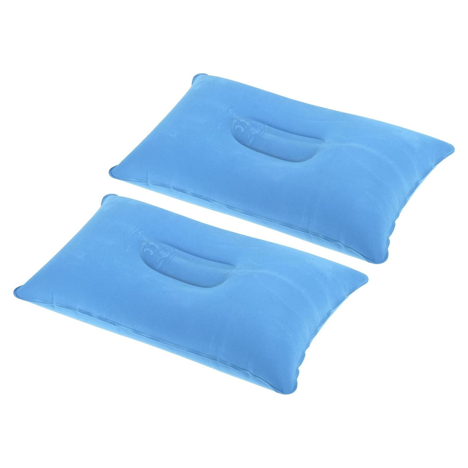 Almohada Inflable PATIKIL 2 Unidades Azul 38x24cm Camping